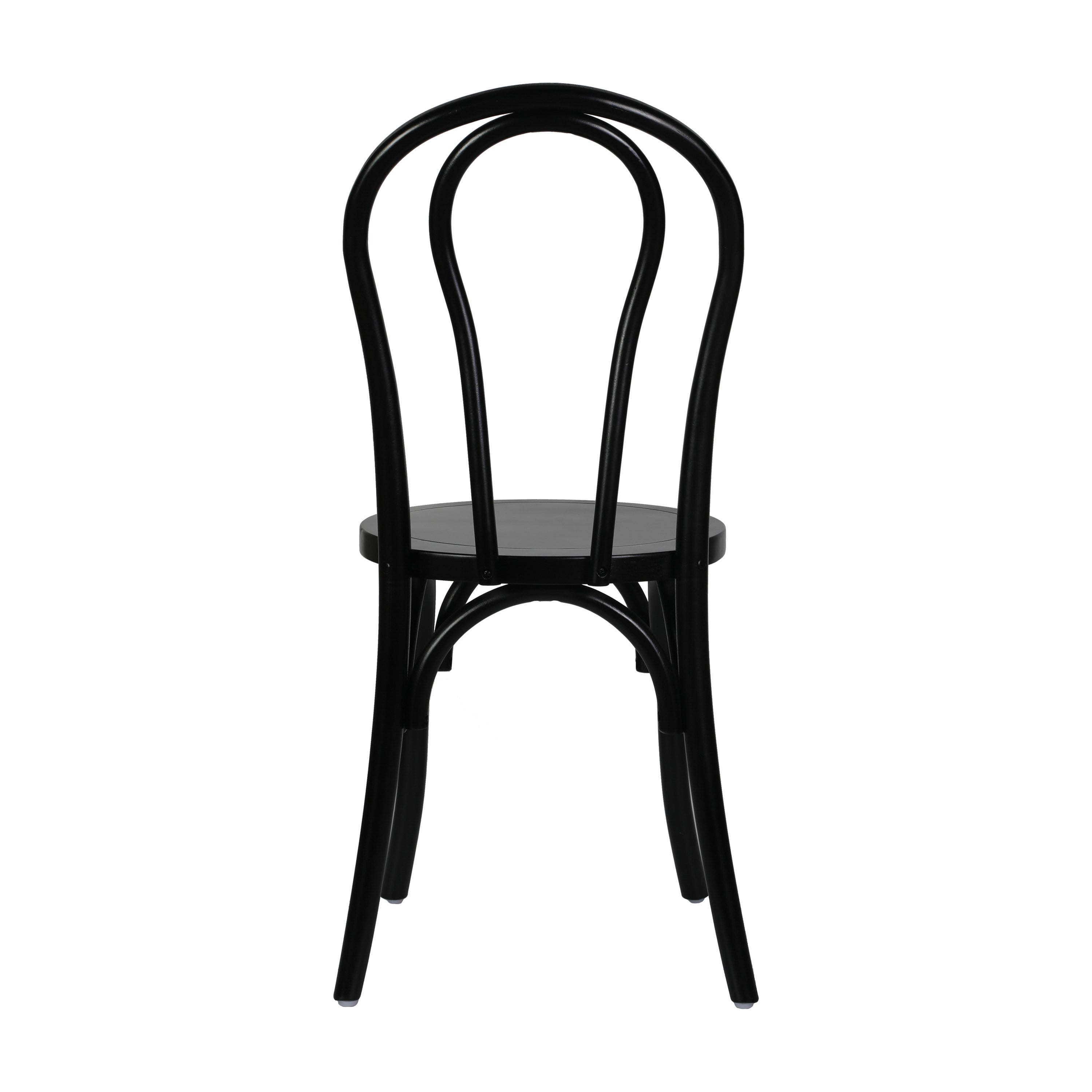 Betsy Commercial Grade Black Thonet Style Solid Wood Stackable Dining Chair