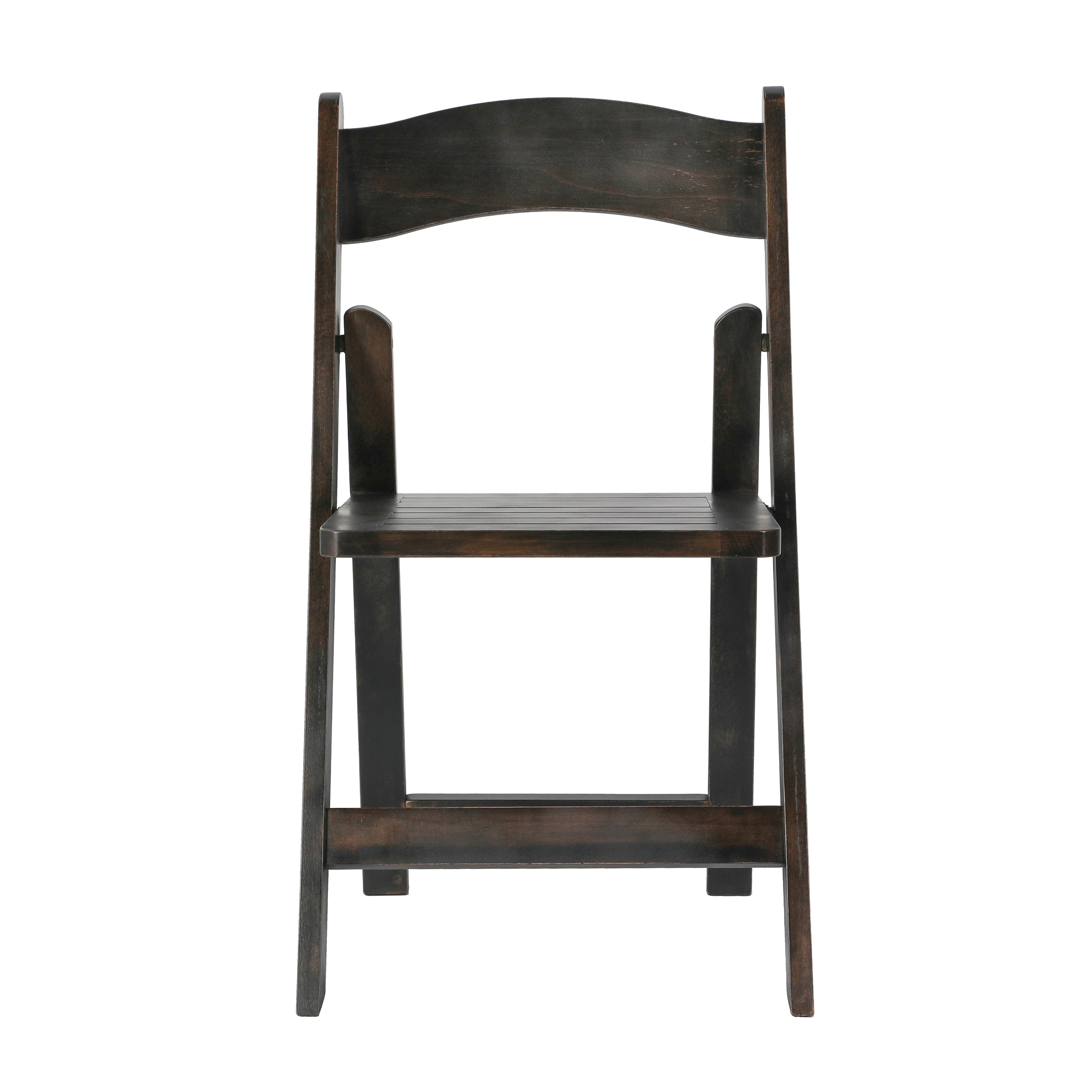 Holden Commercial Grade Early American Solid Wood Folding Dining Chair