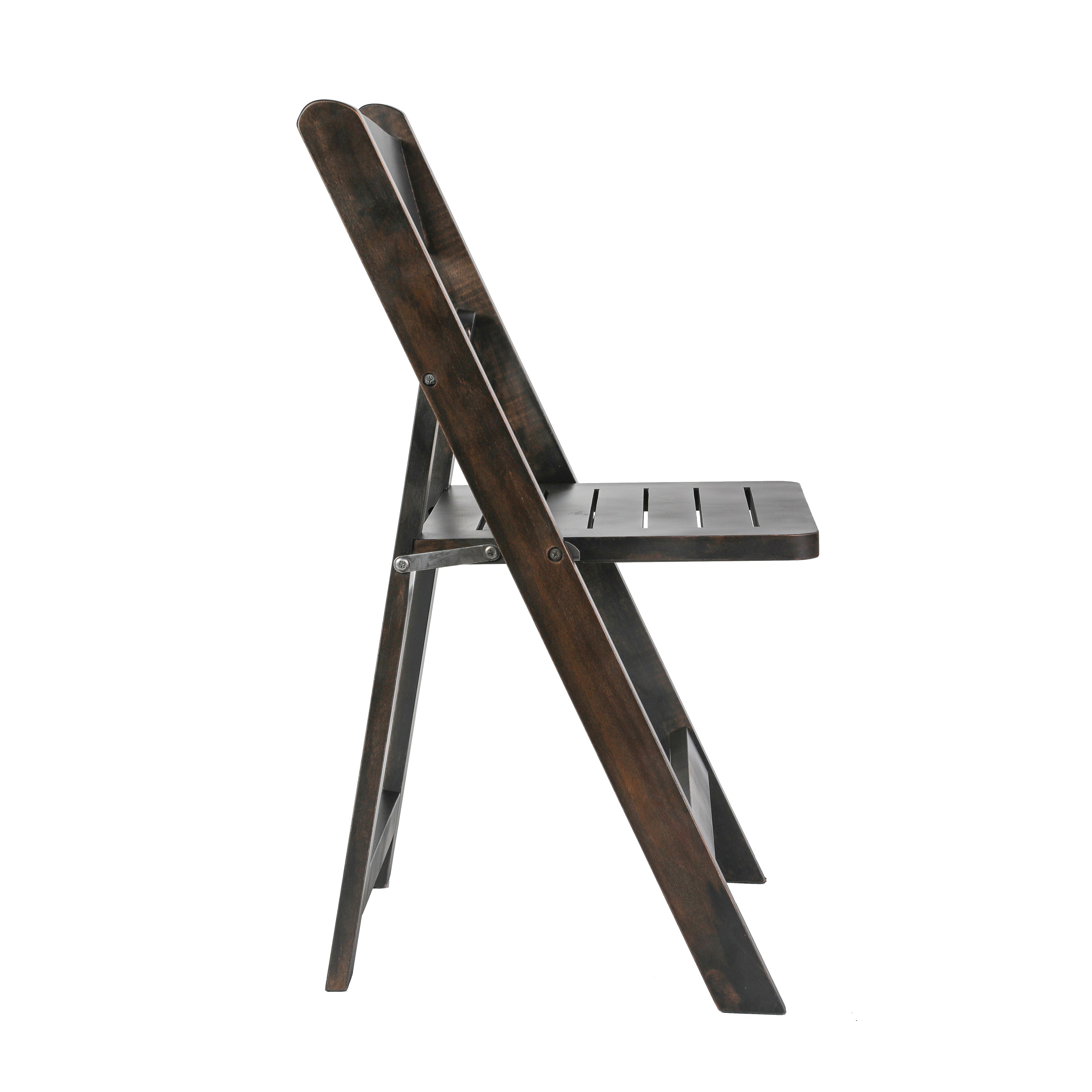 Holden Commercial Grade Early American Solid Wood Folding Dining Chair