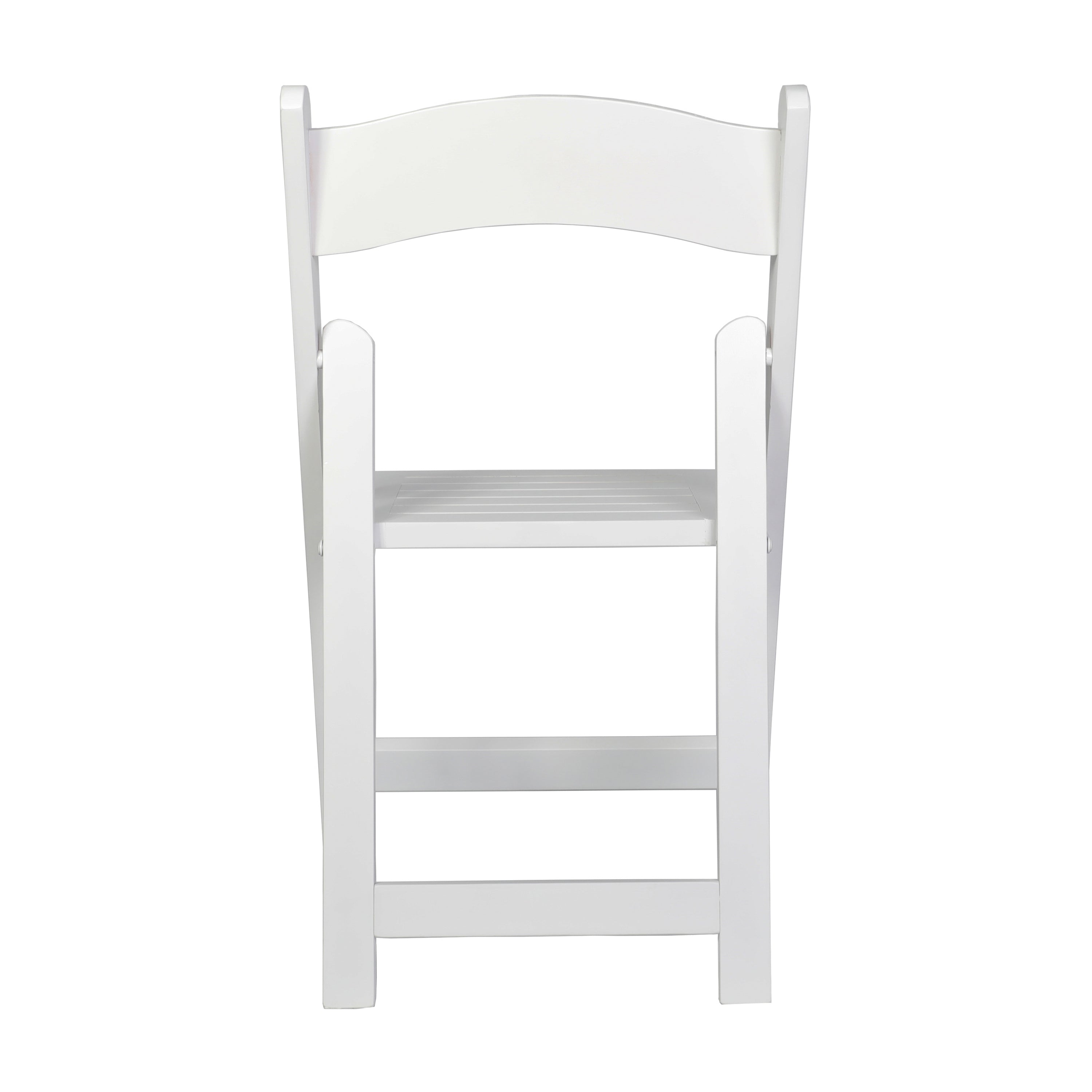 Holden Commercial Grade White Solid Wood Folding Dining Chair