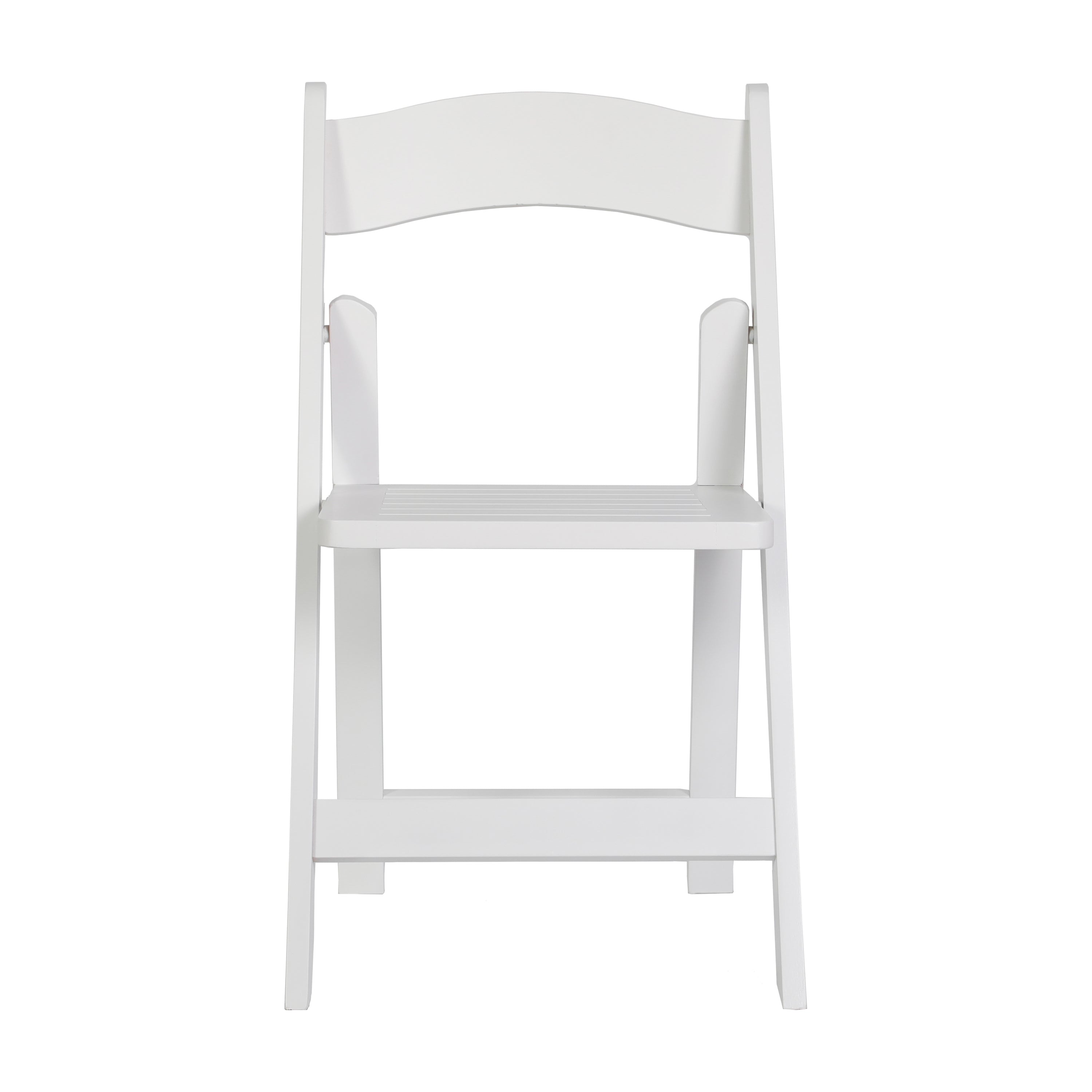 Holden Commercial Grade White Solid Wood Folding Dining Chair