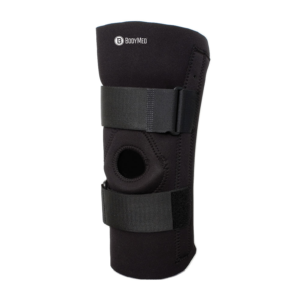Body Sport Neoprene Knee Support With Removable Stays, Medium, Black