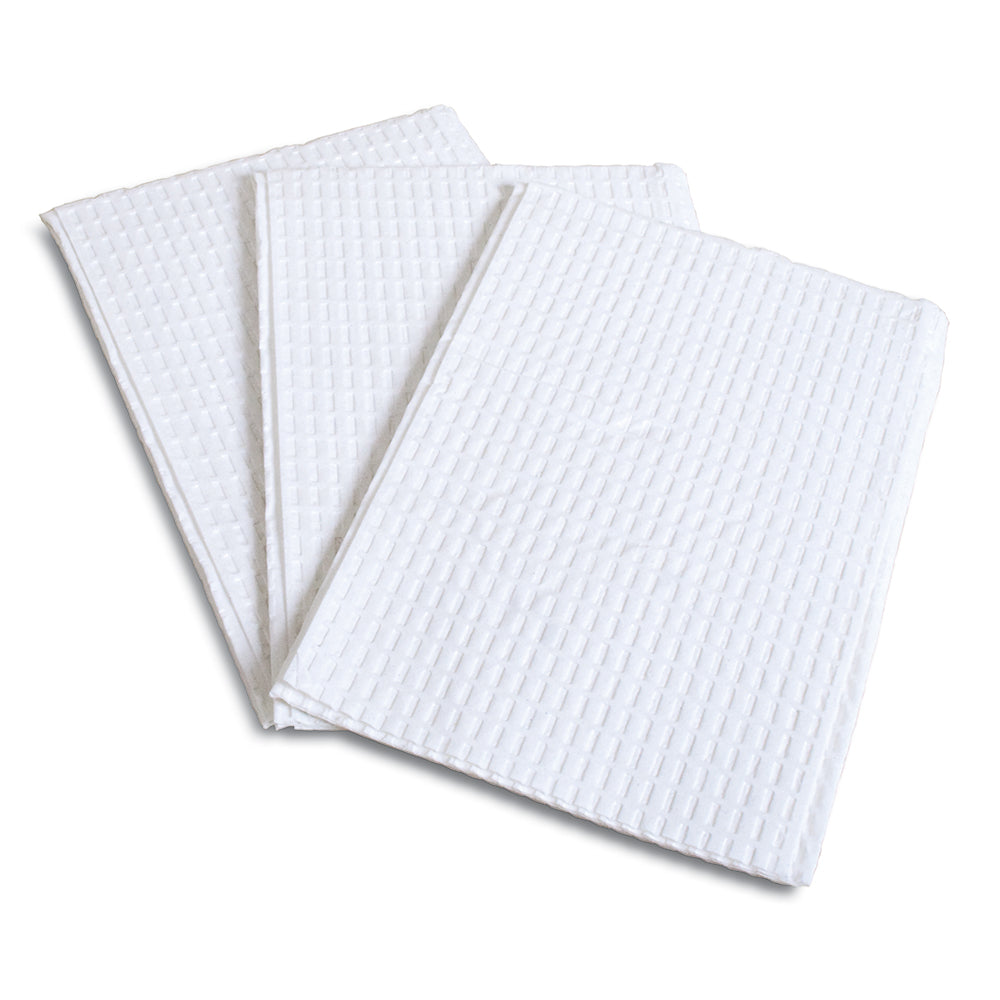 Bodymed Professional Towels, 3-Ply Tissue/Poly, White, 500/Case
