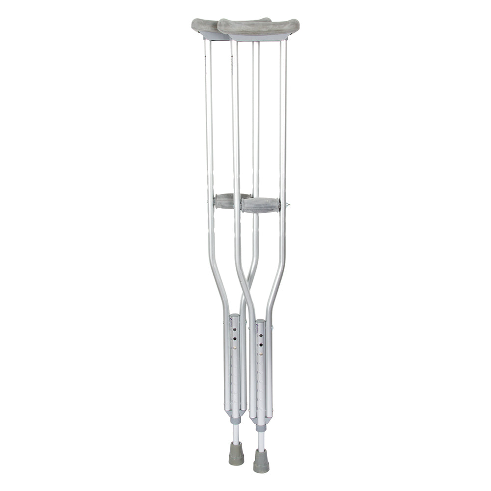Aluminum Adult Crutches, Medium 5'2" To 5'10", Pair