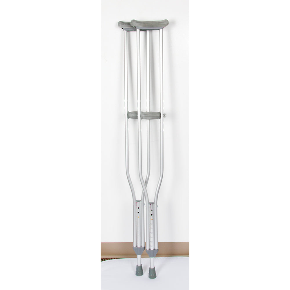 Aluminum Crutches, Youth, 4"6" To 5'2", Pair