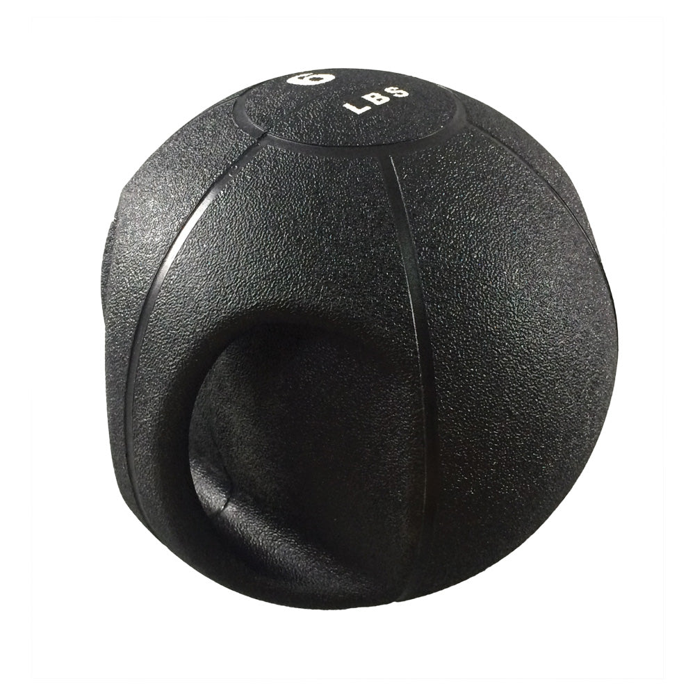 Body Sport Medicine Ball, Double Grip, Black, 25Lb