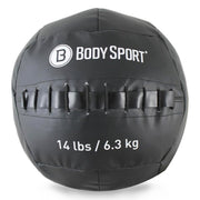Body Sport Wall Ball, 14Lb, Black