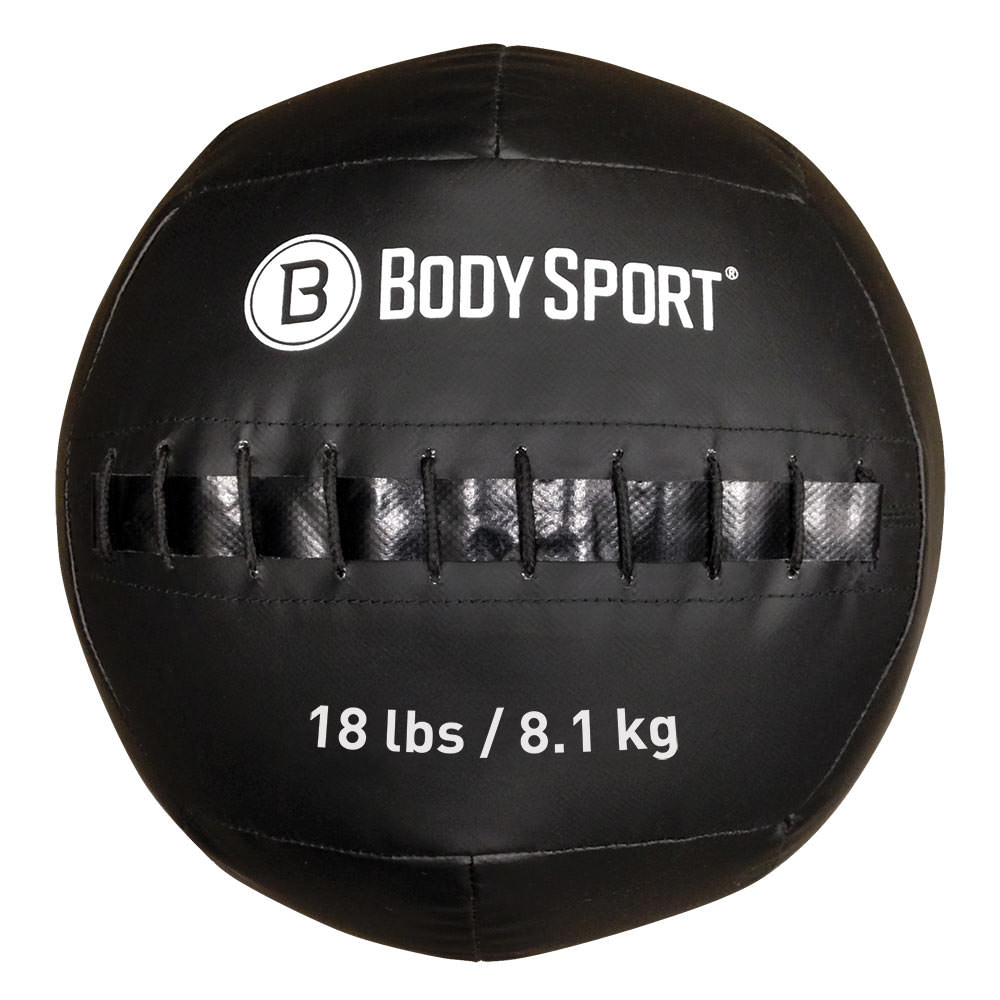 Body Sport Wall Ball, 18Lb, Black