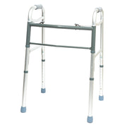 Aluminum Two Button Folding Walker Without Wheels