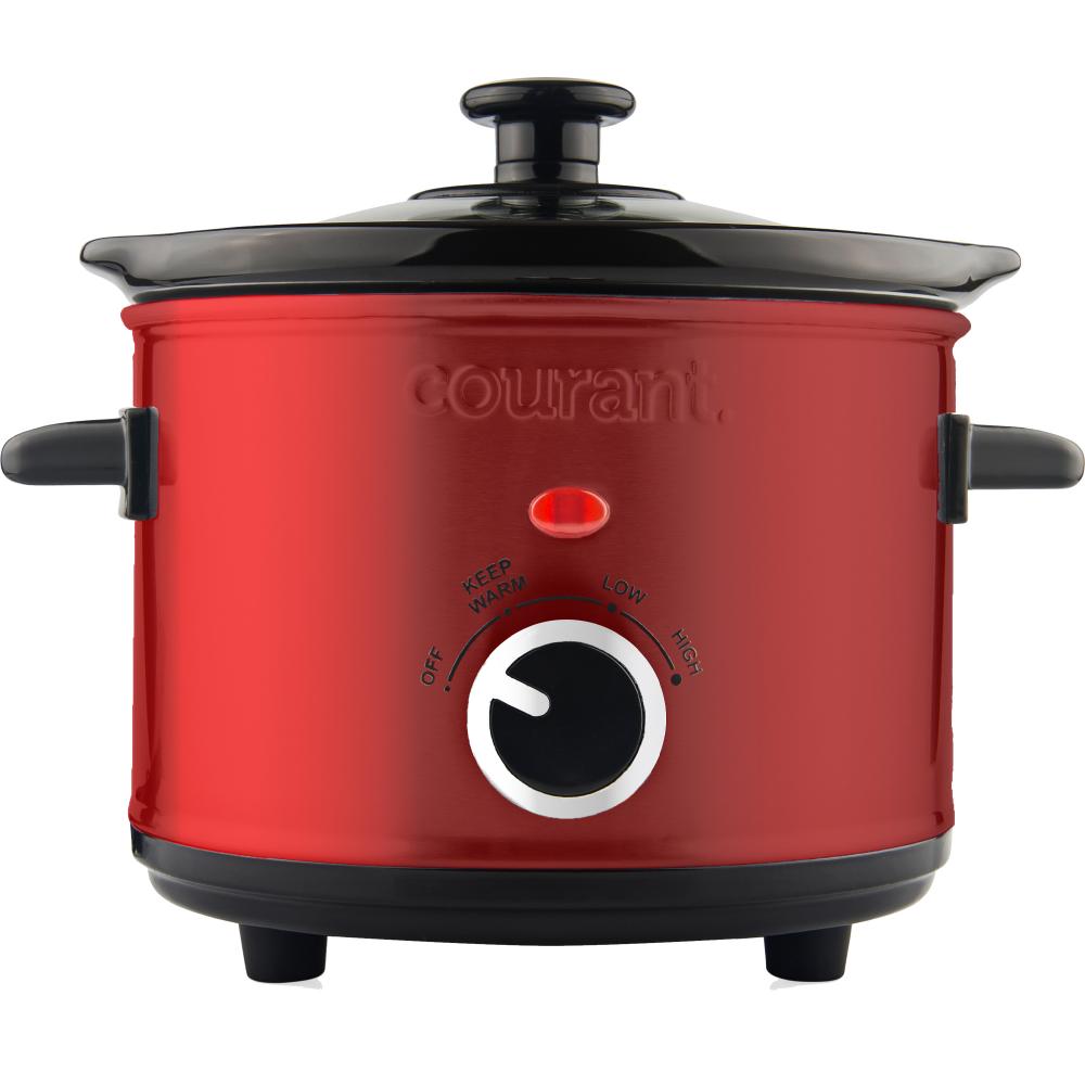 Courant 1.6-QT Slow Cooker - Red