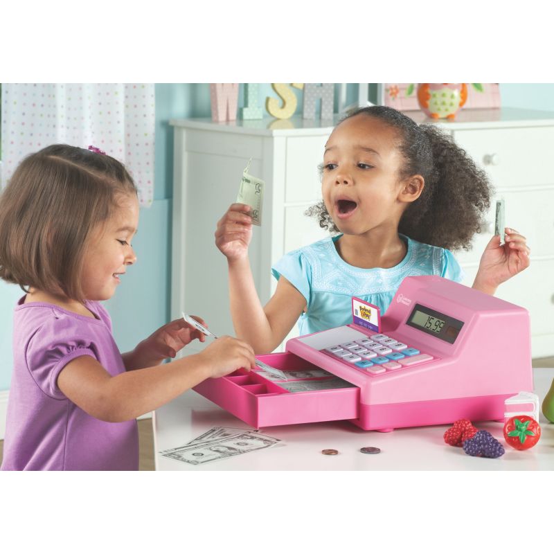 Pretend & Play® Calculator Cash Register in Pink