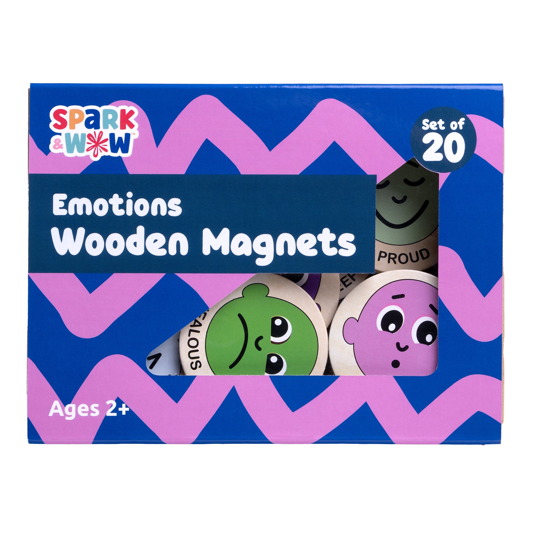 Emotions Wooden Magnets