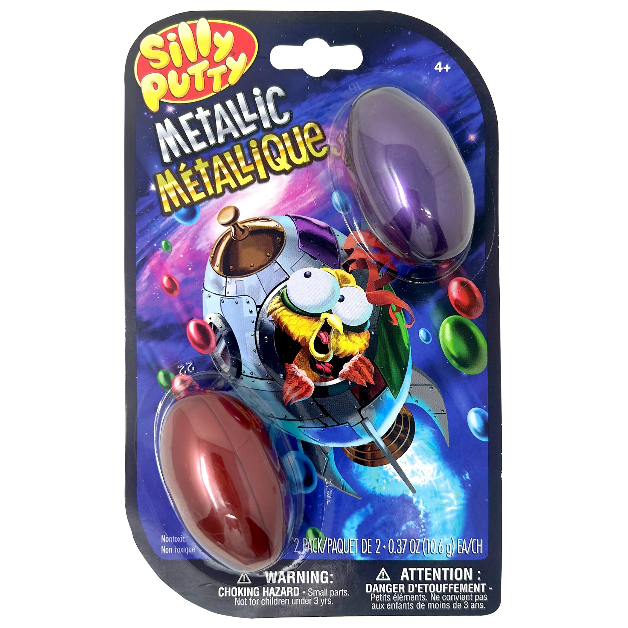 Silly Putty Metallic Eggs, Assorted, 2-Pack