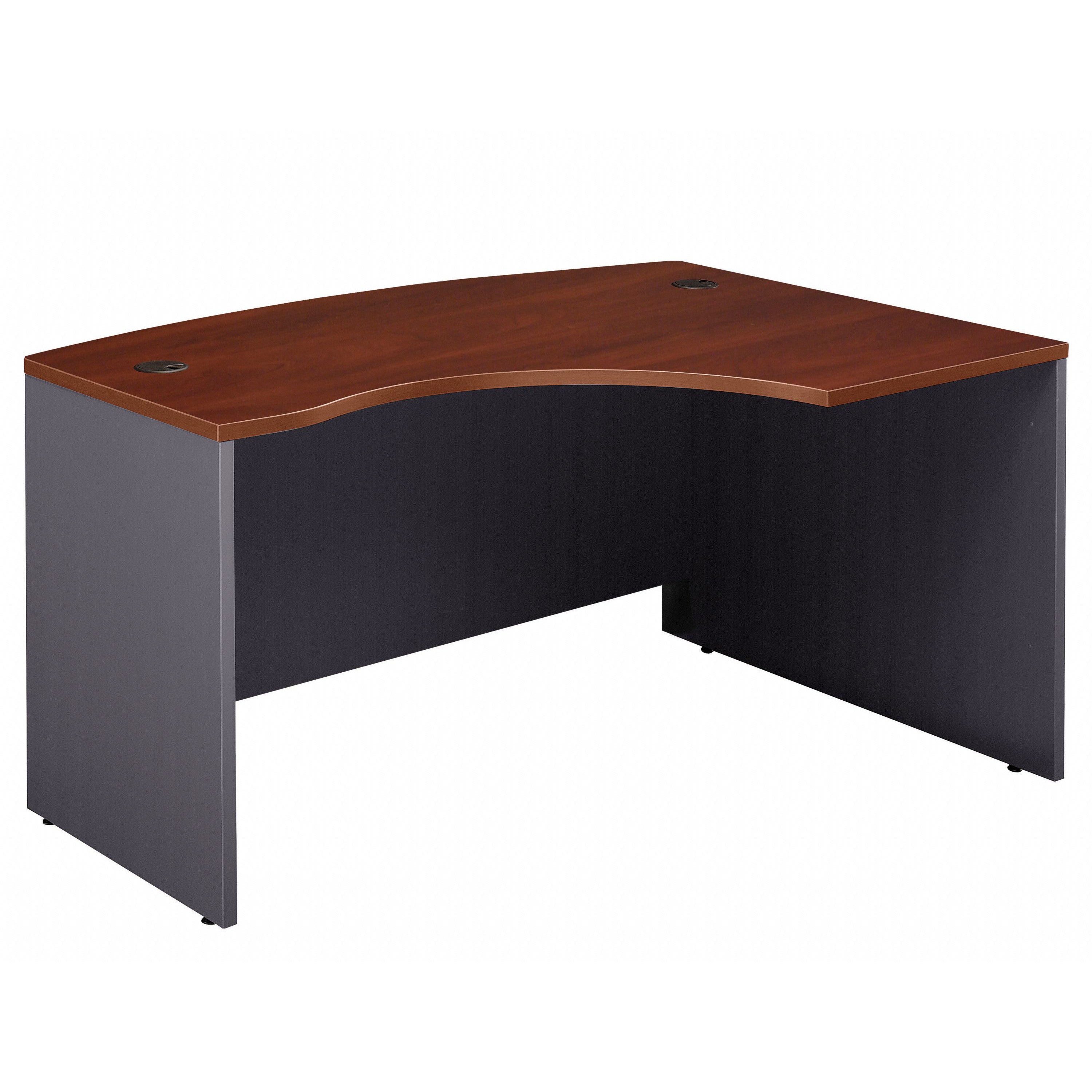 Bush Business Furniture Series C Collection 60W x 43D Right Hand L-Bow Desk Shell in Hansen Cherry - 58.86" Width x 42.87" Depth x 29.84" Height