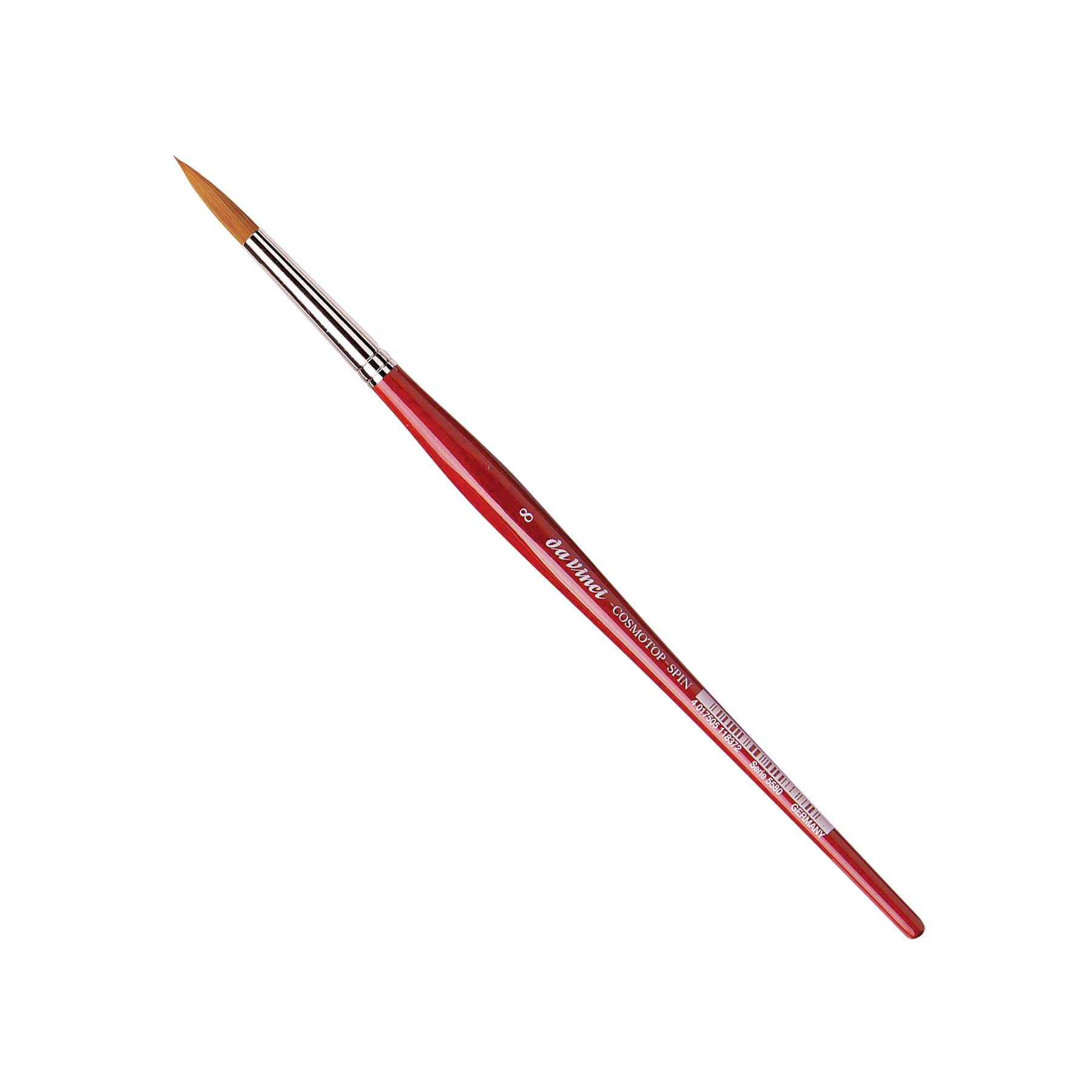 COSMOTOP-SPIN Silkpainting Brush, Synthetic, Watercolor, Round, Size 8