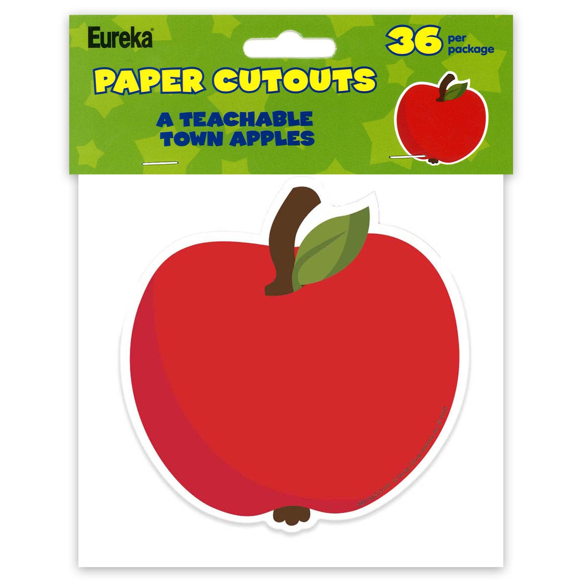 A Teachable Town Apples Paper Cut-Outs, Pack of 36