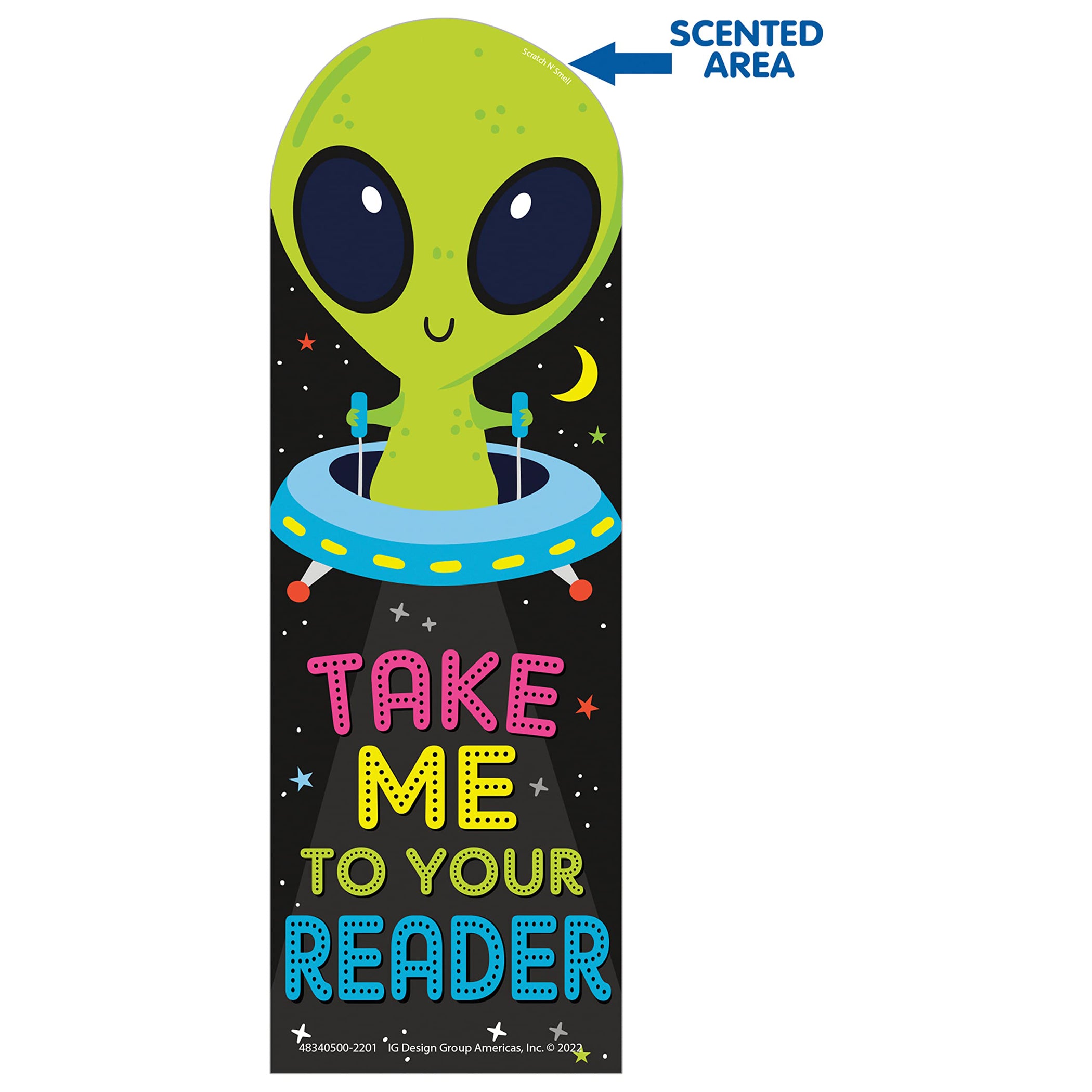 Take Me To Your Reader Green Apple Scented Bookmarks, Pack of 24
