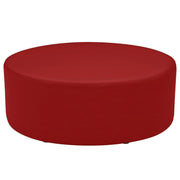 Pro Series Upholstered 30" Round Ottoman 12" Height - Crimson