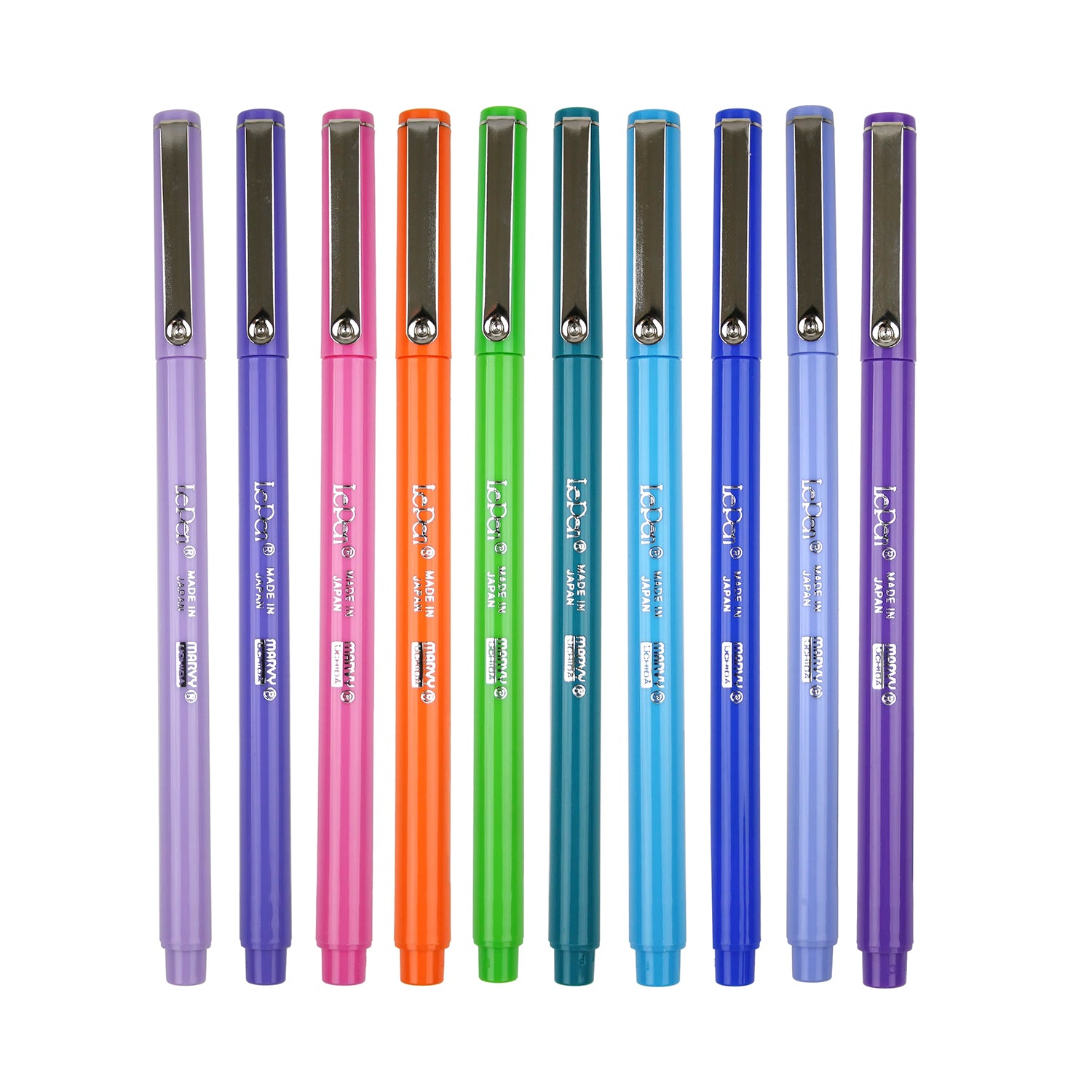 LePen® Micro-Fine Point Pen, Bright, 10 Colors
