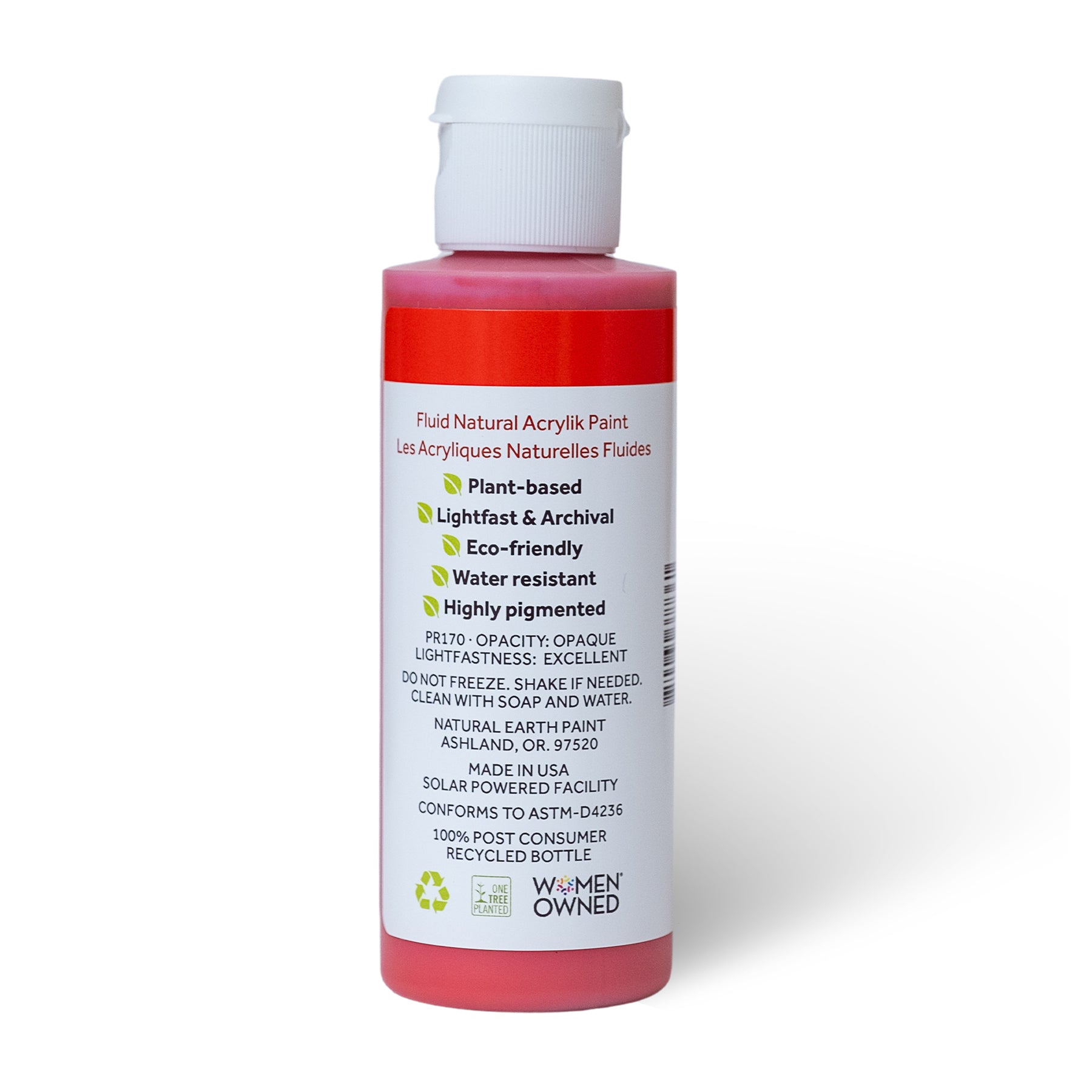 Natural Fluid Acrylik - 4 oz - Scarlet Red