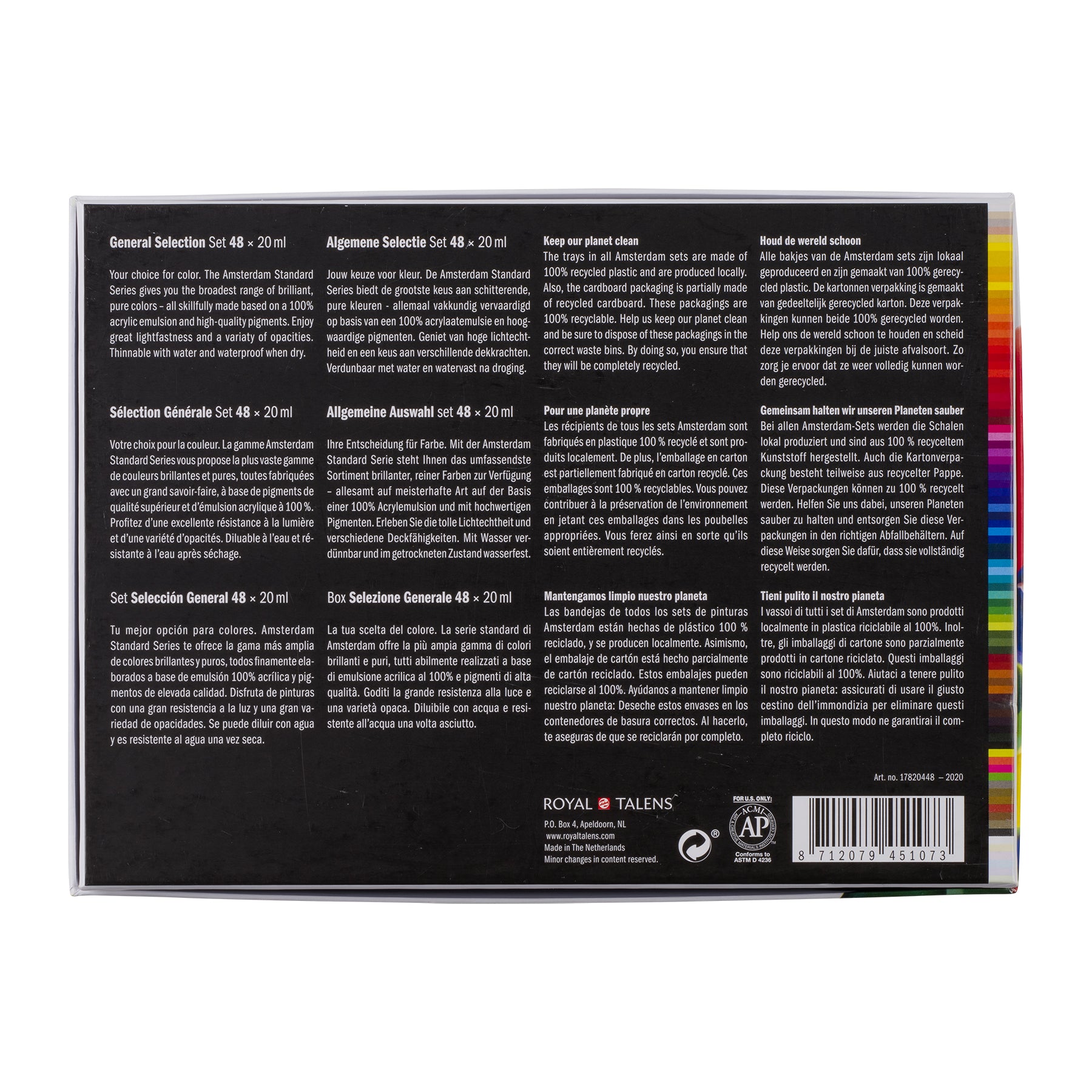 Standard Acrylic General Set, 48 x 20mL