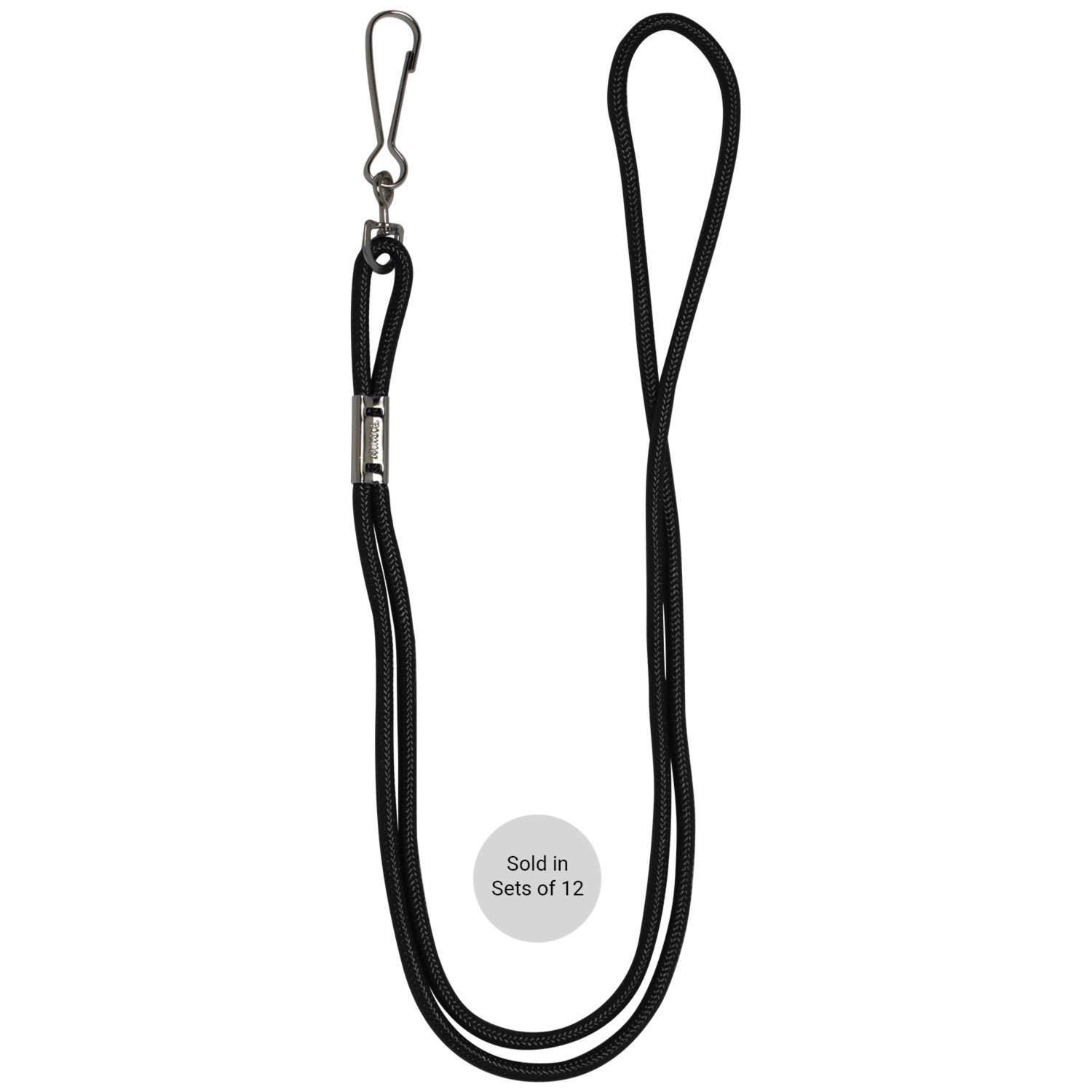 Lanyards, Black, Pack of 12