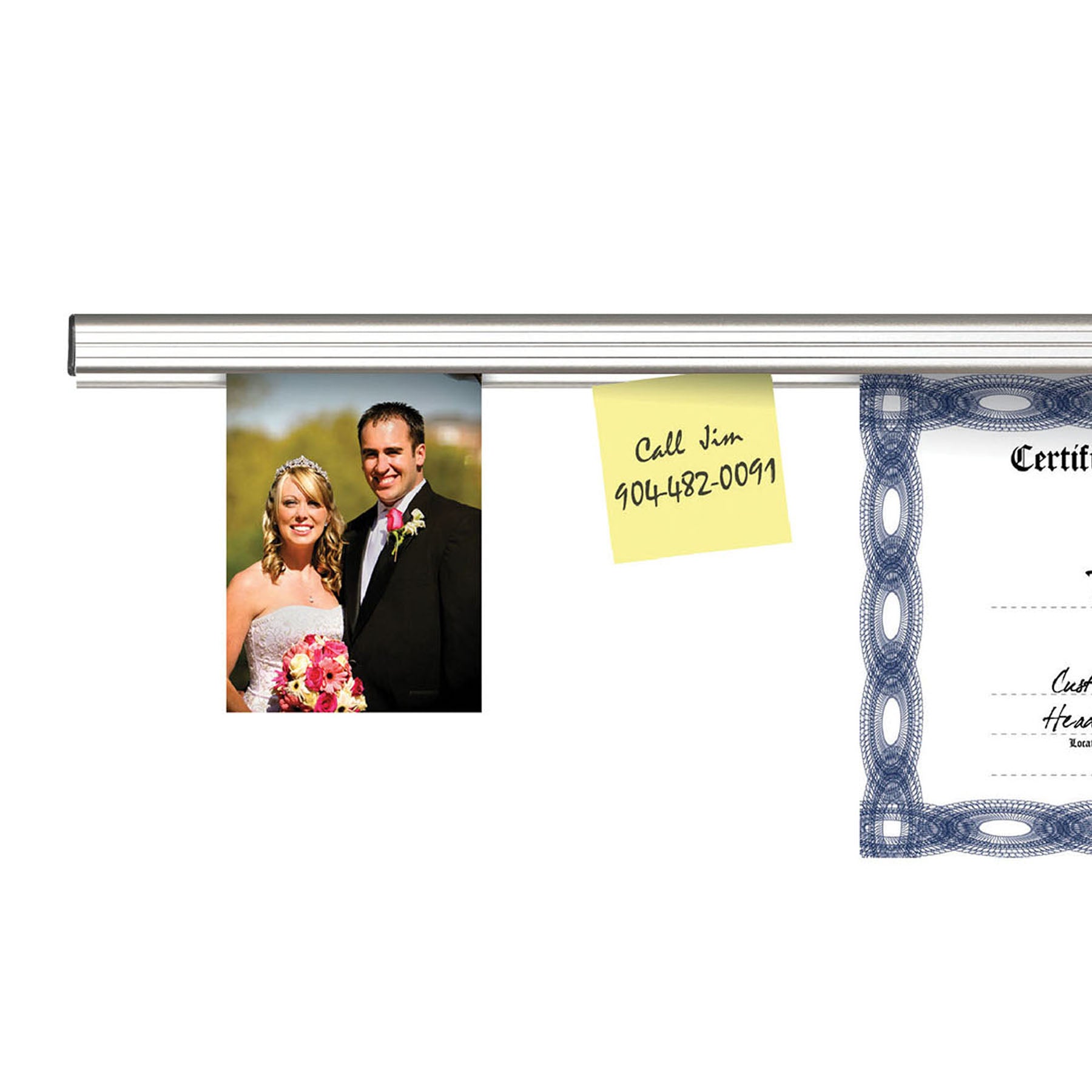 Display Rail, 12 Inch, Satin, Large Size