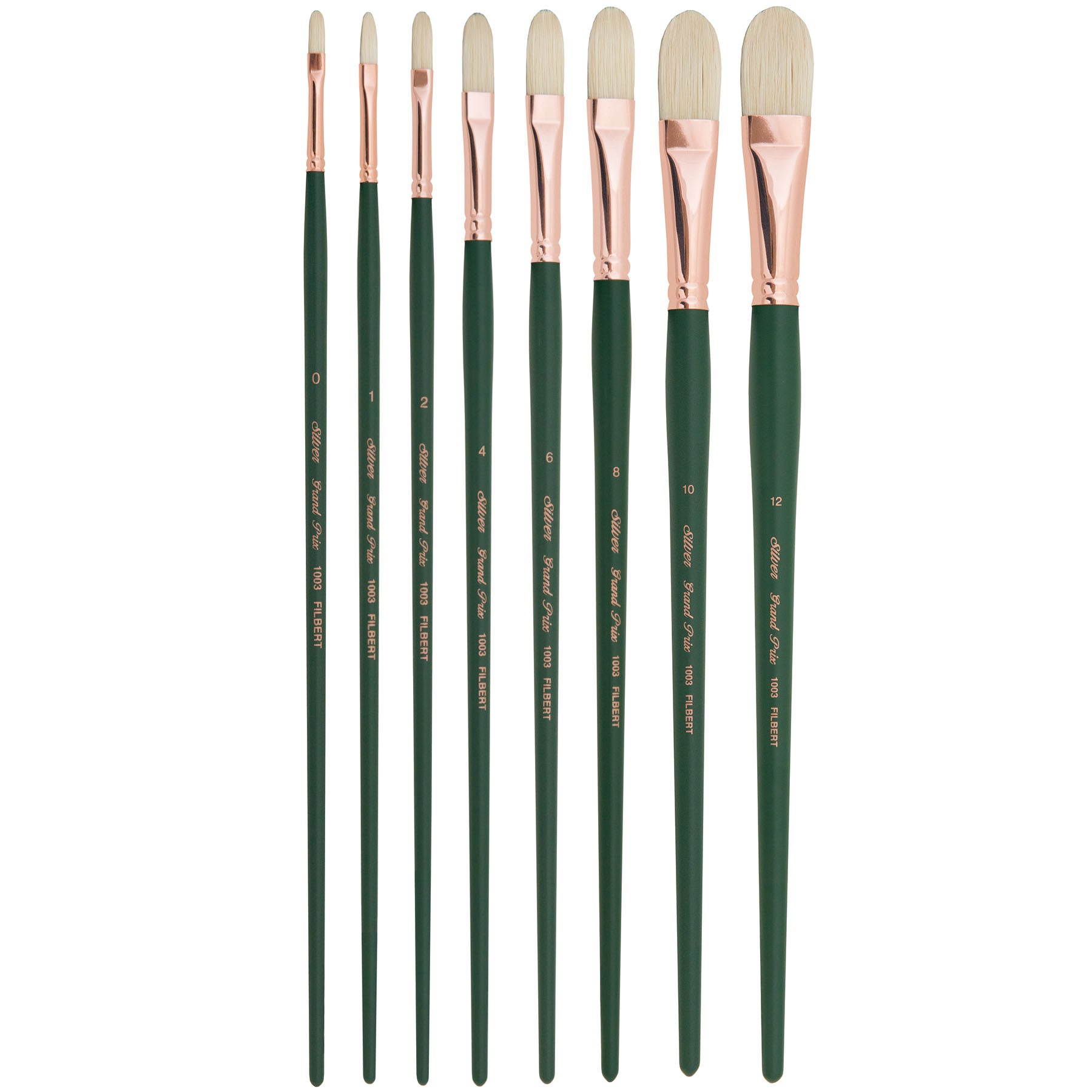 Grand Prix Filberts, 8 Brushes