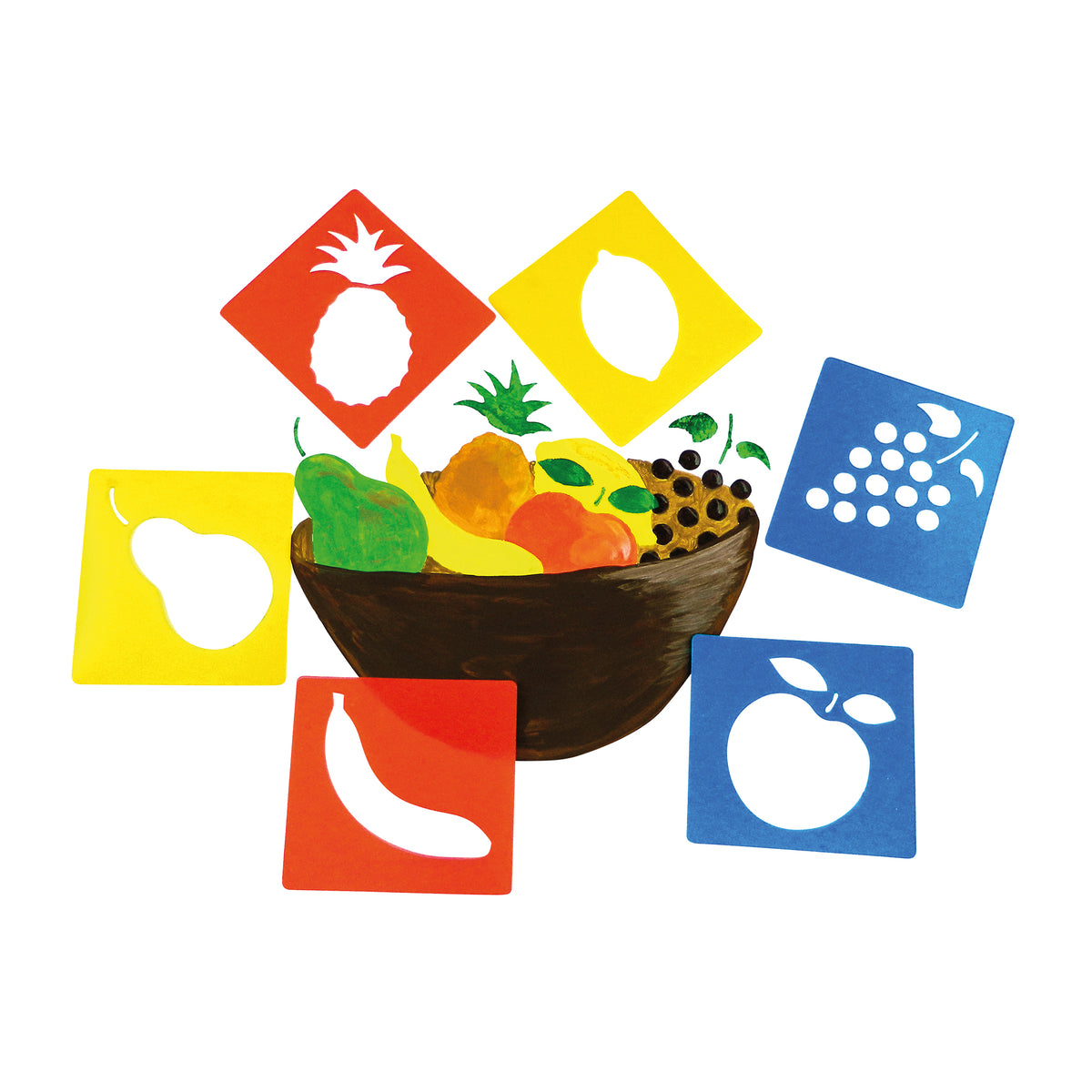 (3 ST) FRUIT STENCILS