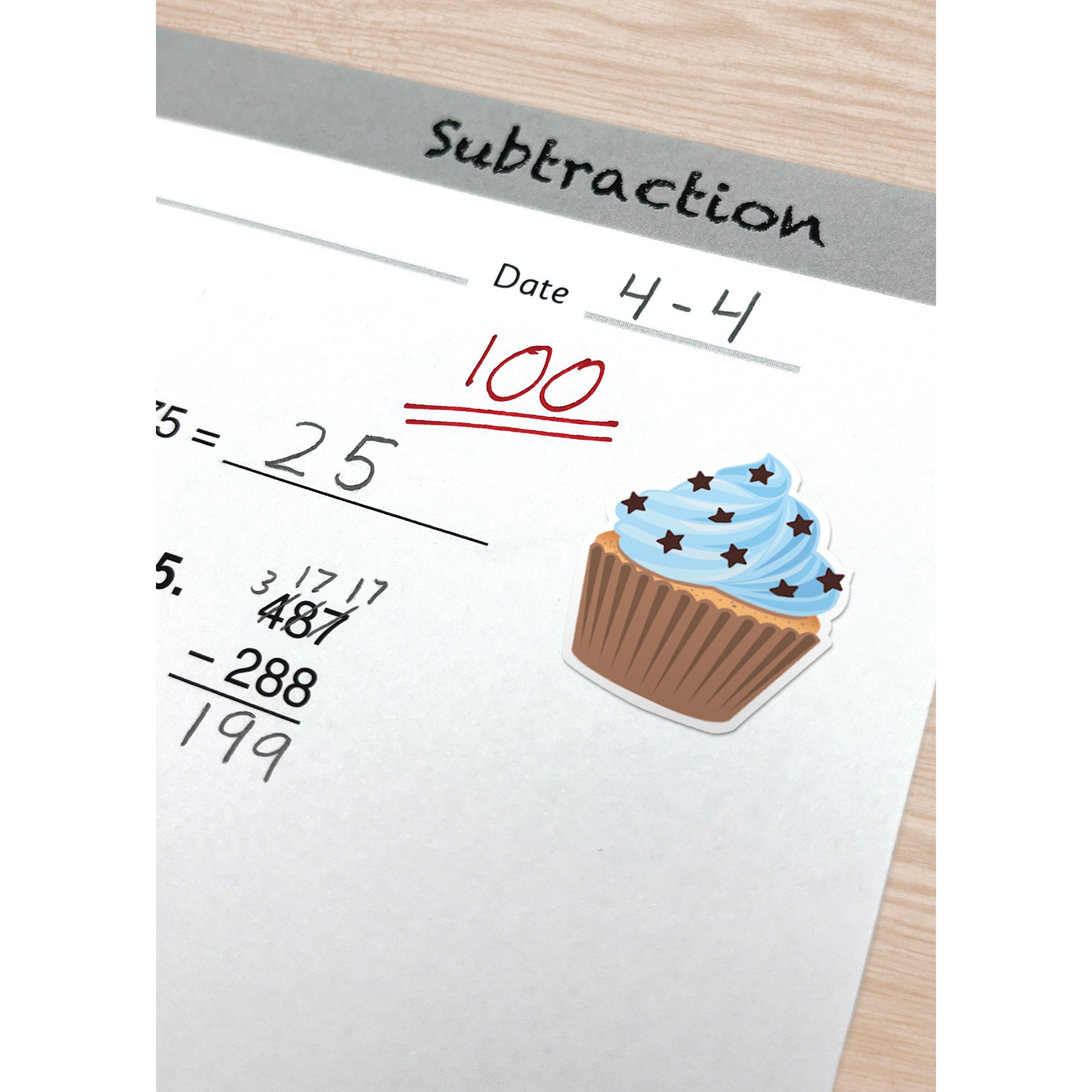 Cupcakes Stickers, Pack of 120