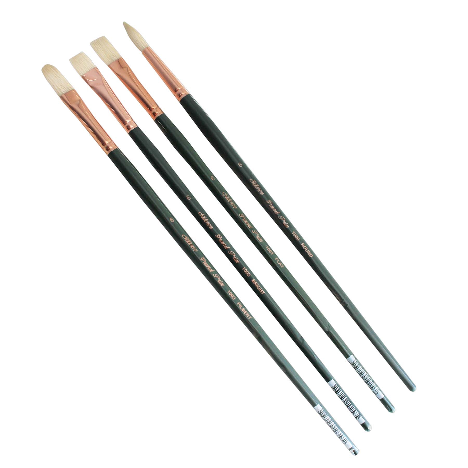 Grand Prix Size 6 Variety, 4 Brushes