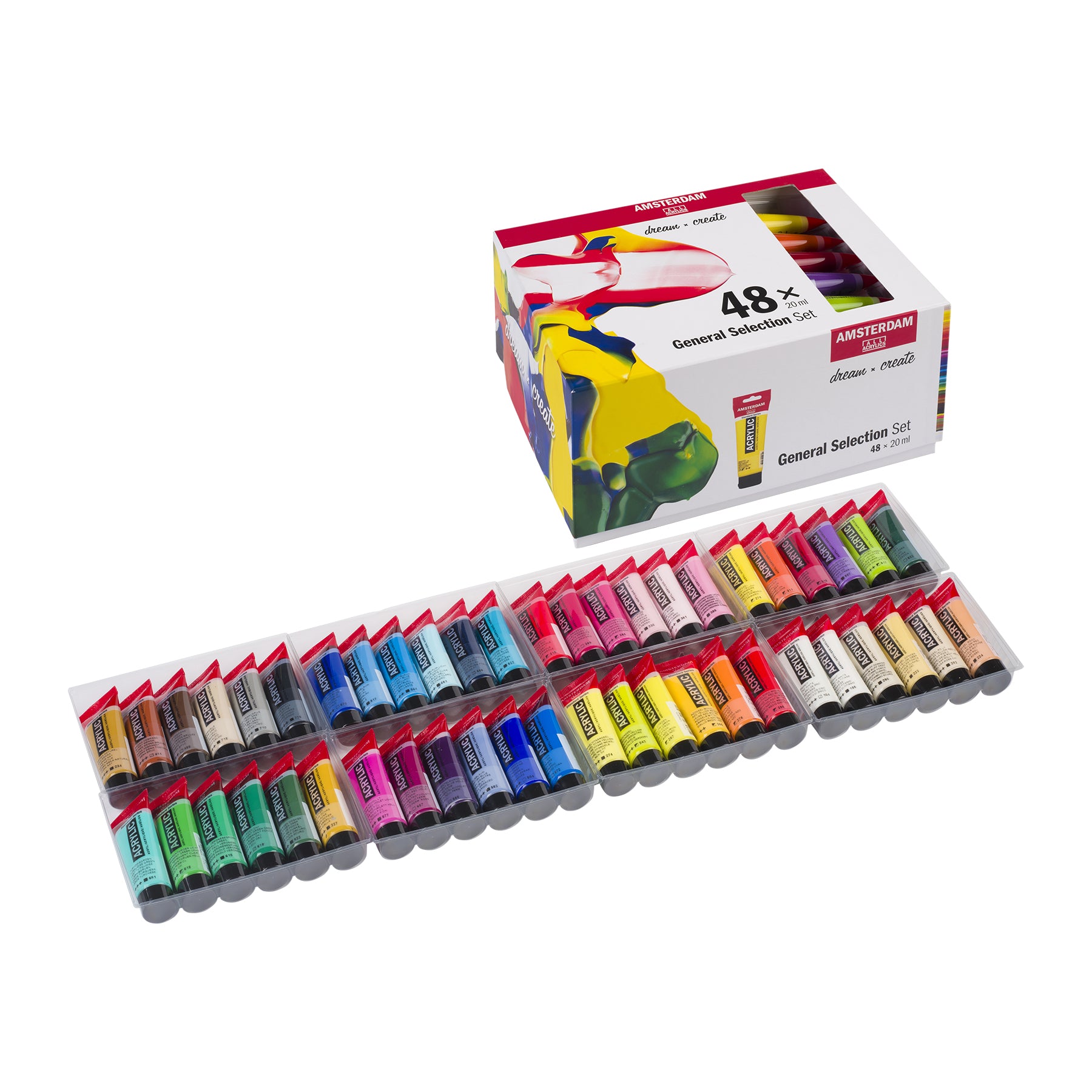 Standard Acrylic General Set, 48 x 20mL