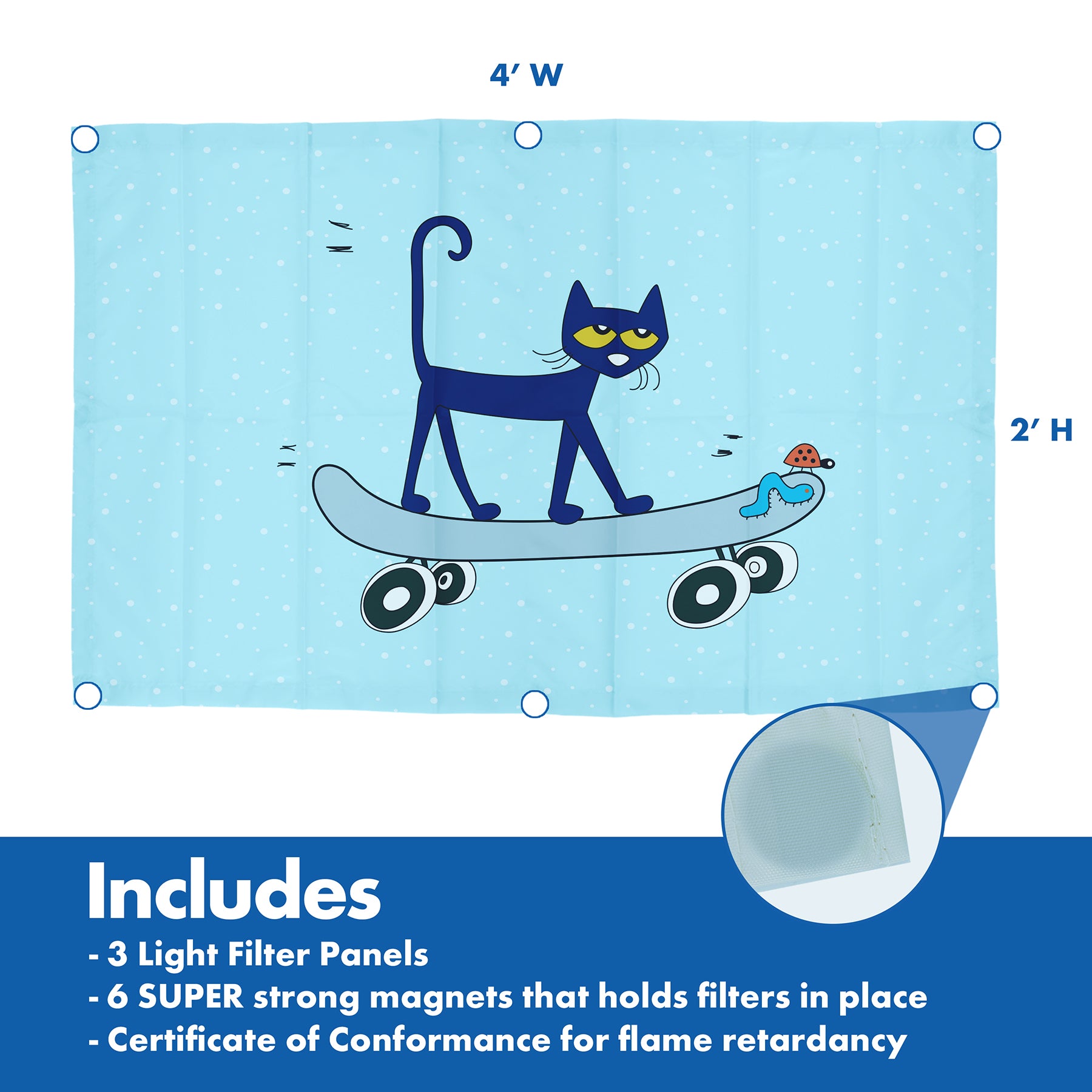 Pete the Cat® Calming Light Filters, Pack of 3
