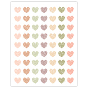 Terrazzo Tones Hearts Mini Stickers, Pack of 378