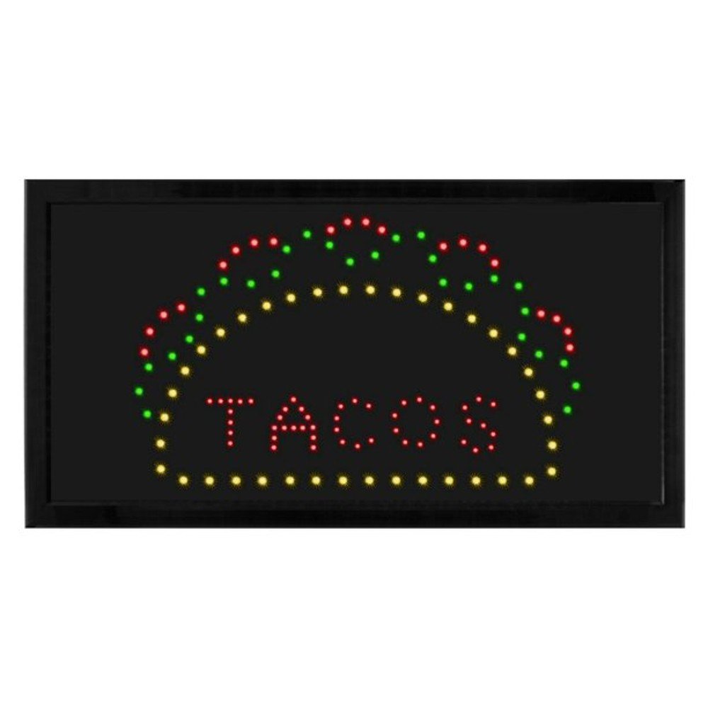 19" x 10" LED Rectangular TACO Sign with Two Display Modes