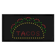 19" x 10" LED Rectangular TACO Sign with Two Display Modes (2 pack)