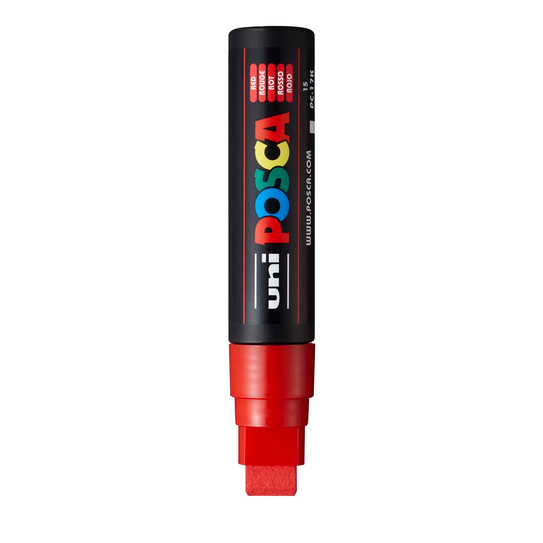 uni® POSCA PC-17K Water-Based Paint Markers, Extra Broad Tip (15mm), Red