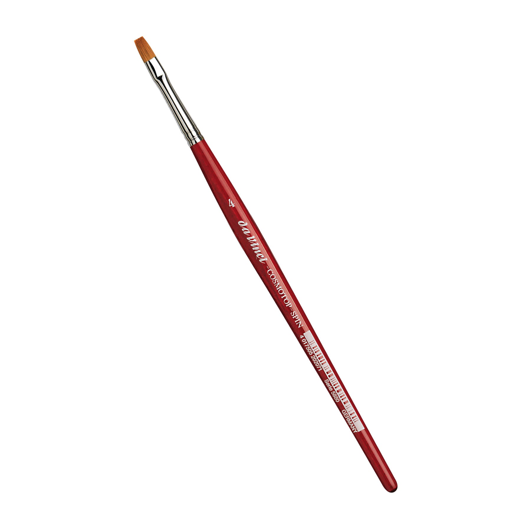 COSMOTOP-SPIN Silkpainting Brush, Synthetic, Watercolor, Flat, Size 4
