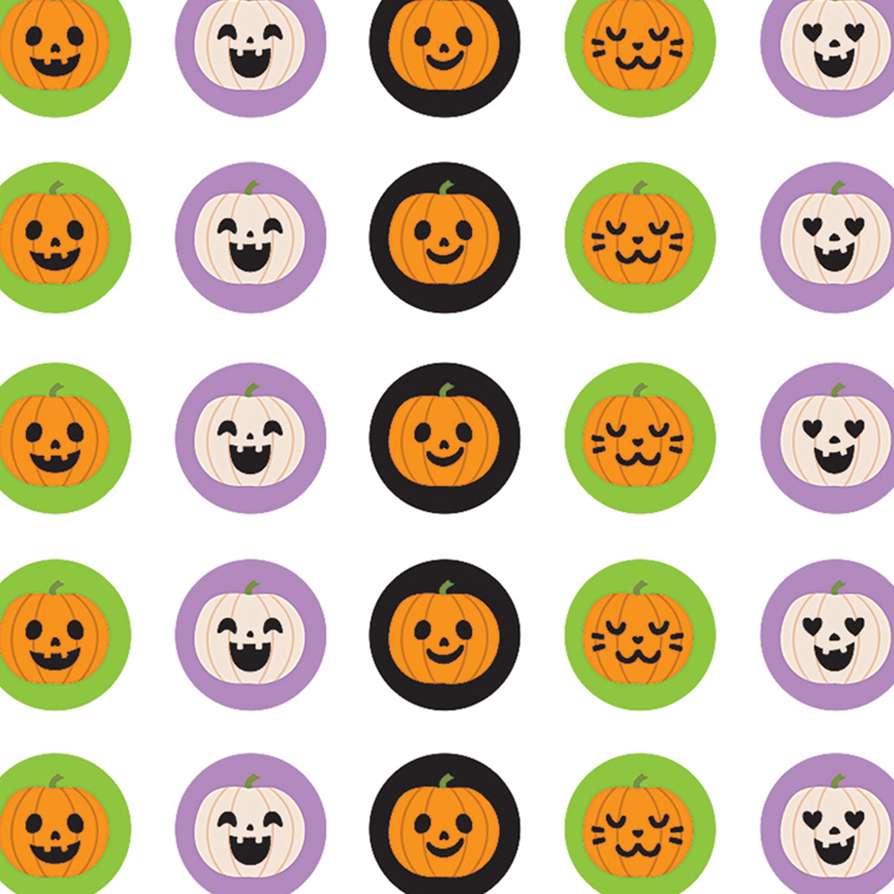 Halloween Pumpkins Mini Stickers, Pack of 378