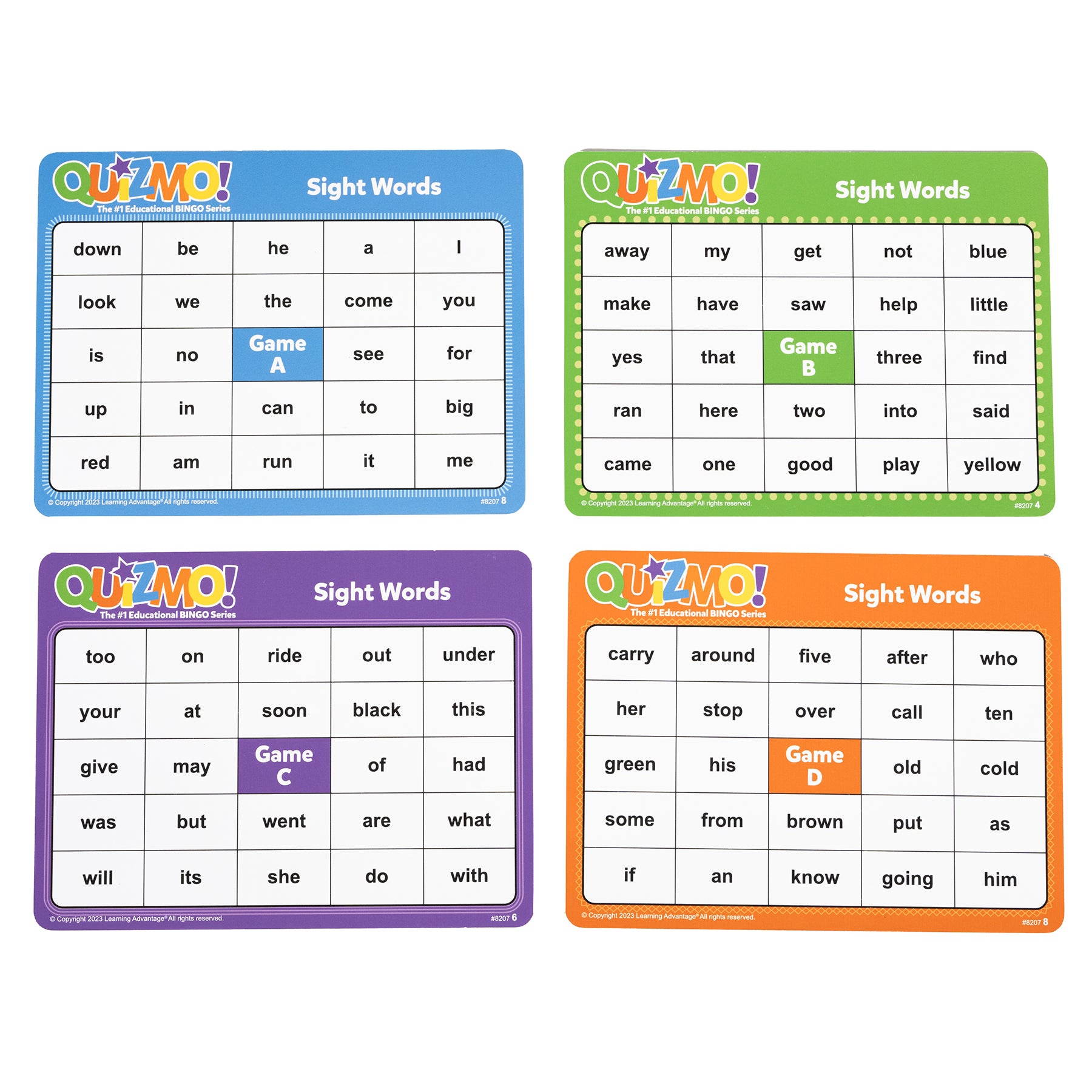 Quizmo® Game: Sight Word, Set 1, Grades K-4