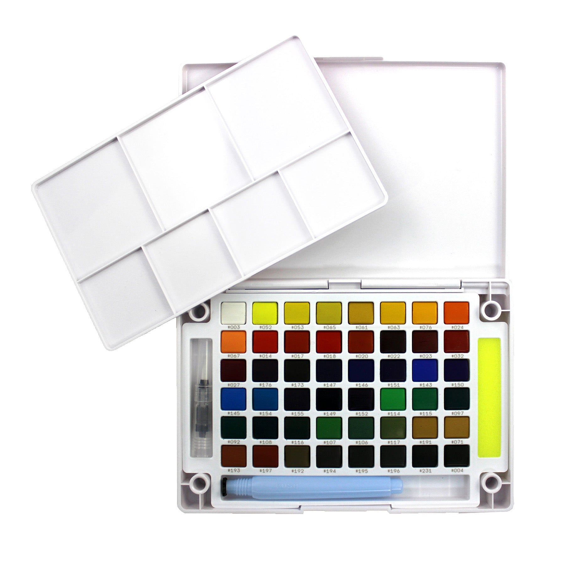 Koi Water Colors Field Sketch Box with Brush, 48 Colors