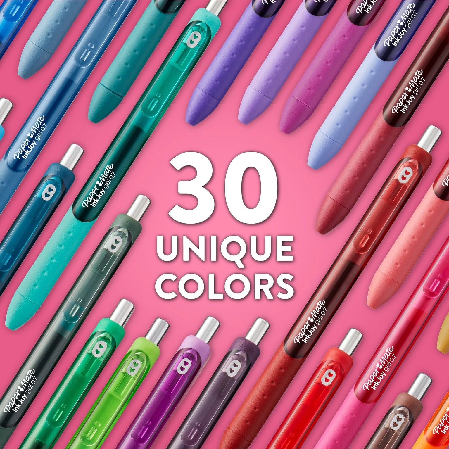 InkJoy Gel Pens, Assorted Colors, Medium Point (0.7mm), 30 Count