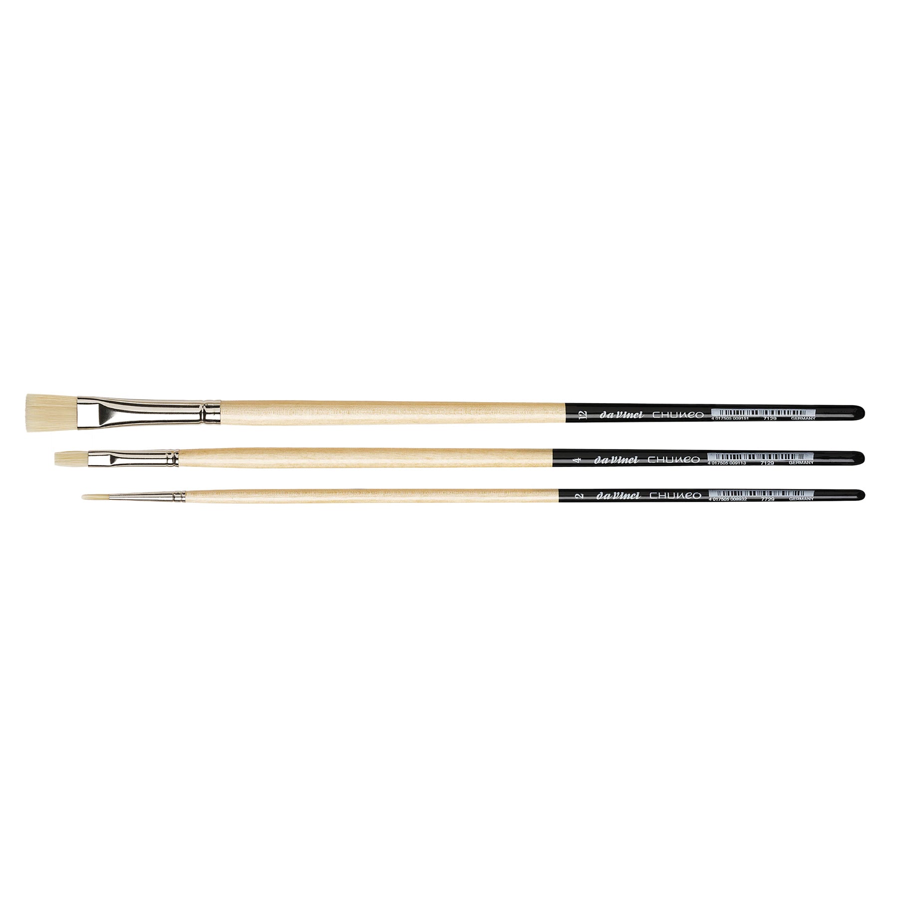 CHUNEO Synthetic Hog Bristle, Oil, 3-Brush Set