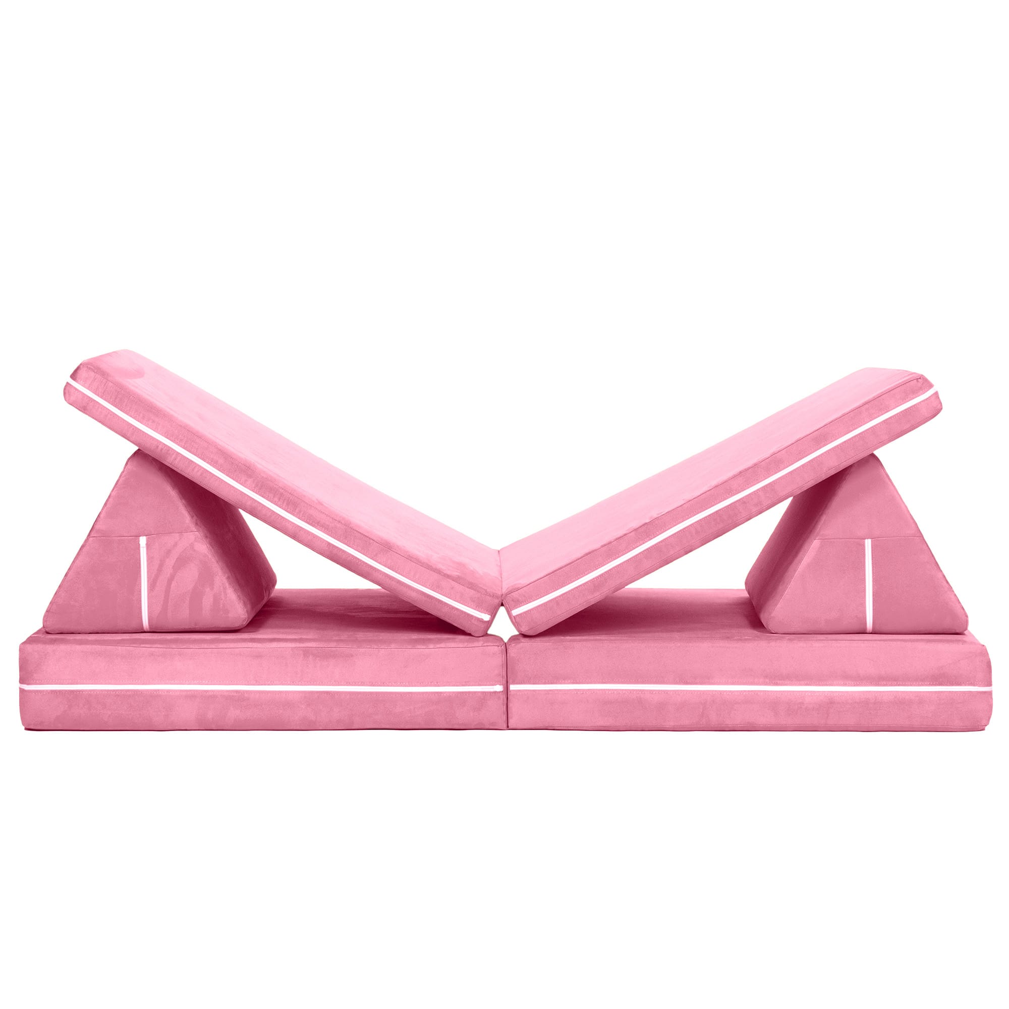 Jaxx Zipline Playscape Imaginative Furniture Playset for Creative Kids, Original Set, Pink