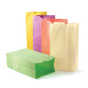 Paper Bags Size #6 - 28 per pkg, Pastel Asst'd Colors            Limited supply.
