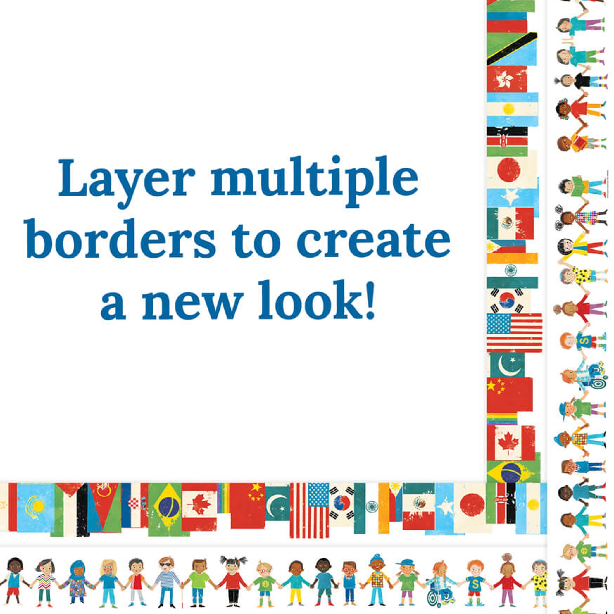All Are Welcome Kids Straight Borders, 36 Feet