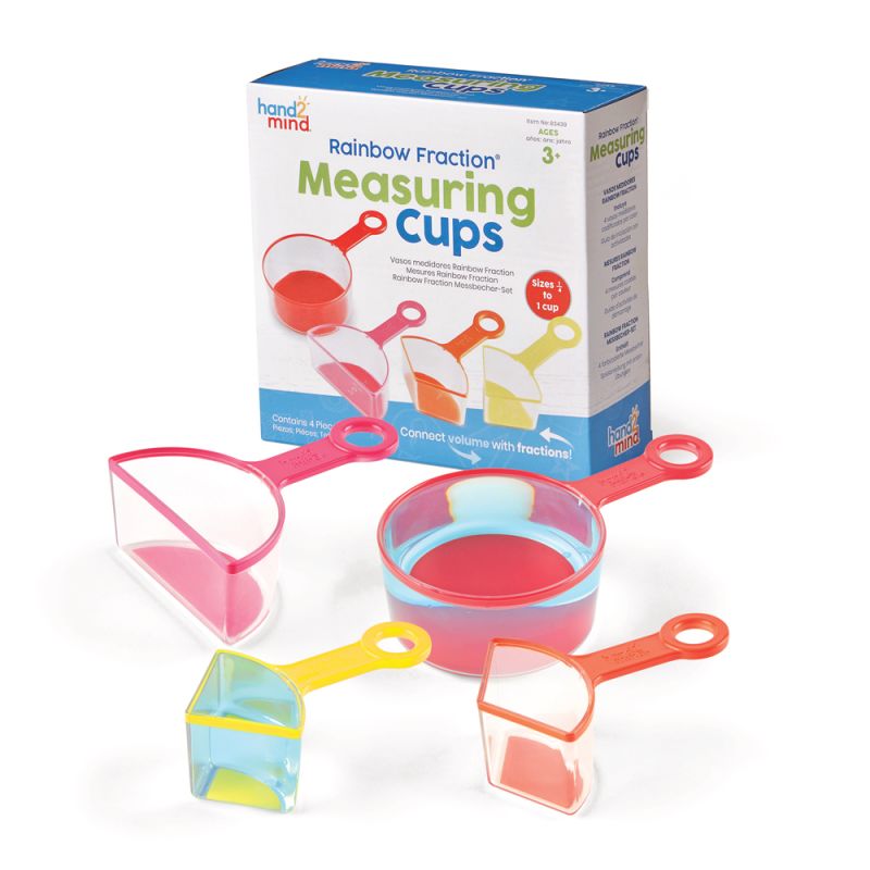 Rainbow Fraction Measuring Cups, 4 Cups
