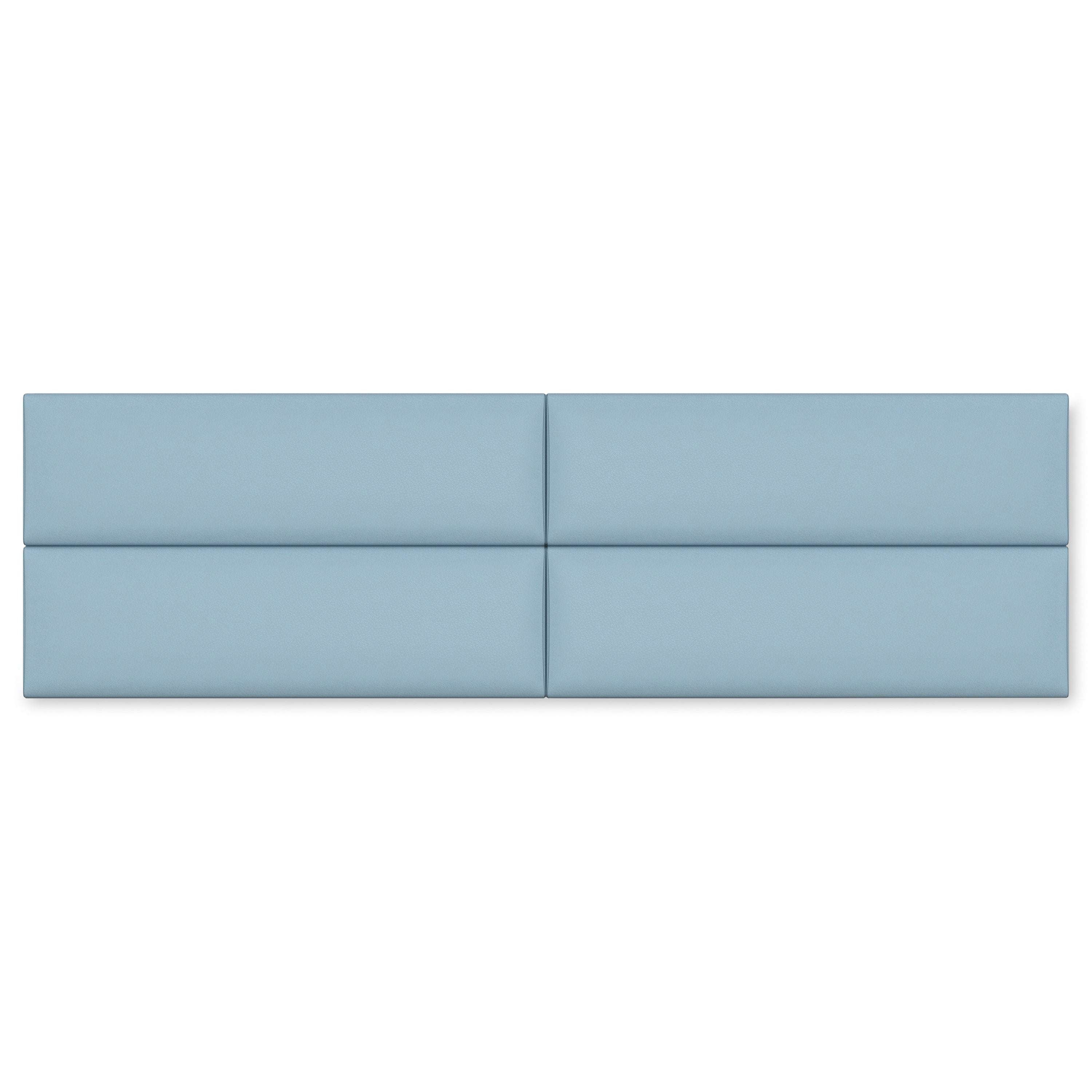 Jaxx Panelist Modern Padded Headboard – Set of 4 Wall Mounted Panels (Each 11.25" x 38") - King, Vegan Leather, Arctic Fox