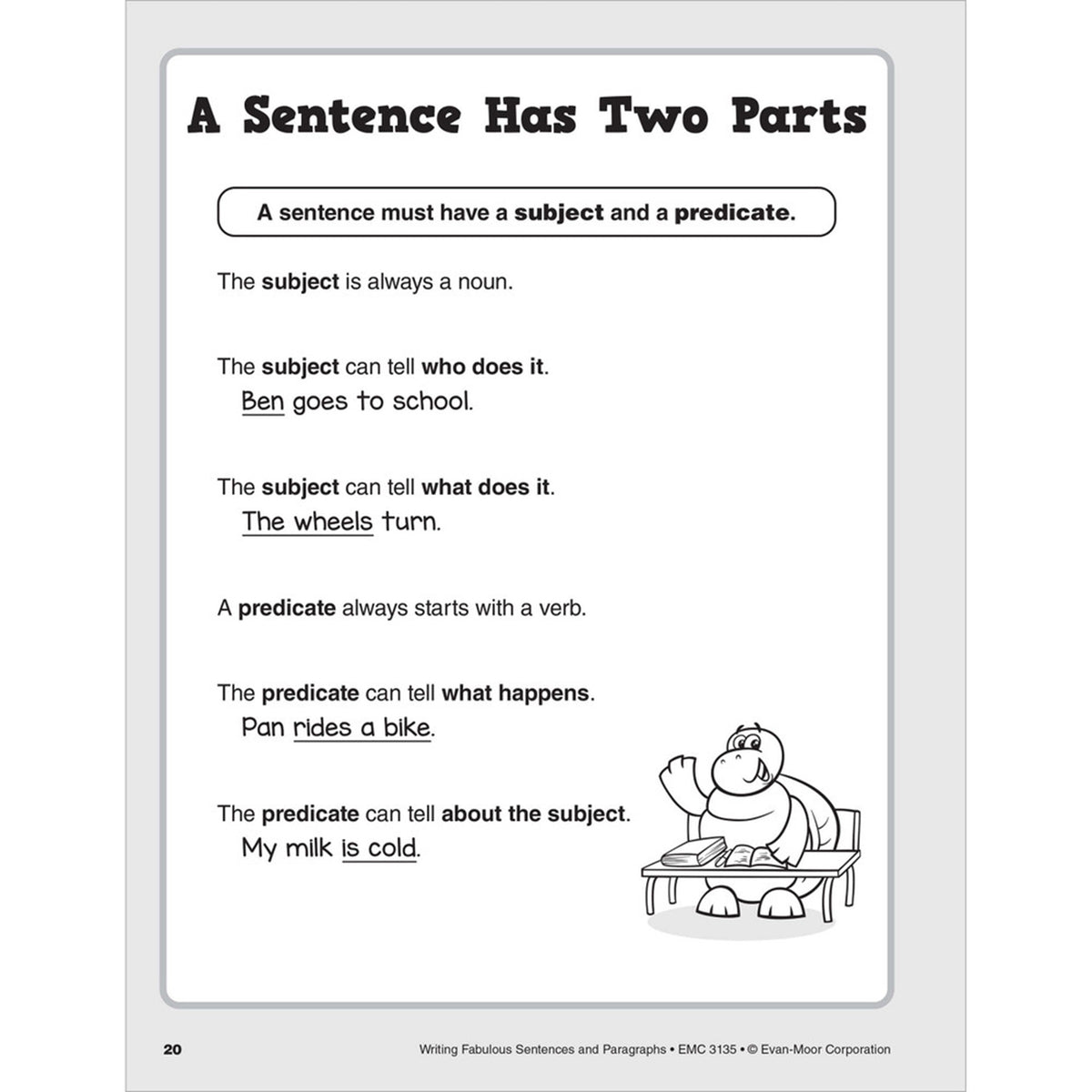 WRITING FABULOUS SENTENCES &