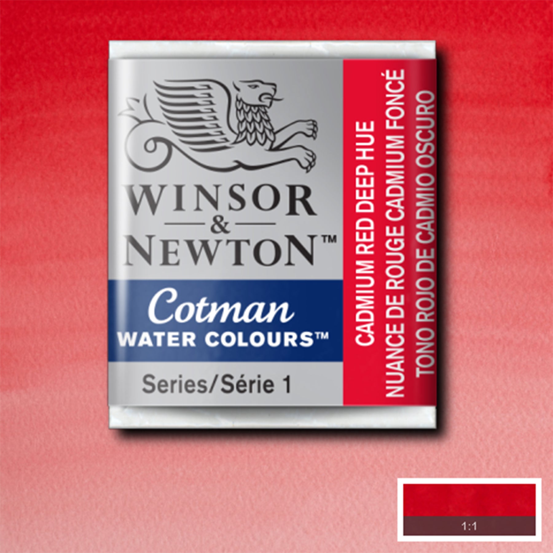 CWC Half Pan - Cadmium Red Deep Hue